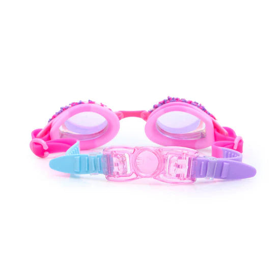 Bling2o Kids Swim Goggles - Anti-Fog UV Protection Swimming Glasses for Boys & Girls | Strawberry Frosting Design | Perfect for Pool, Beach & Swimming Lessons