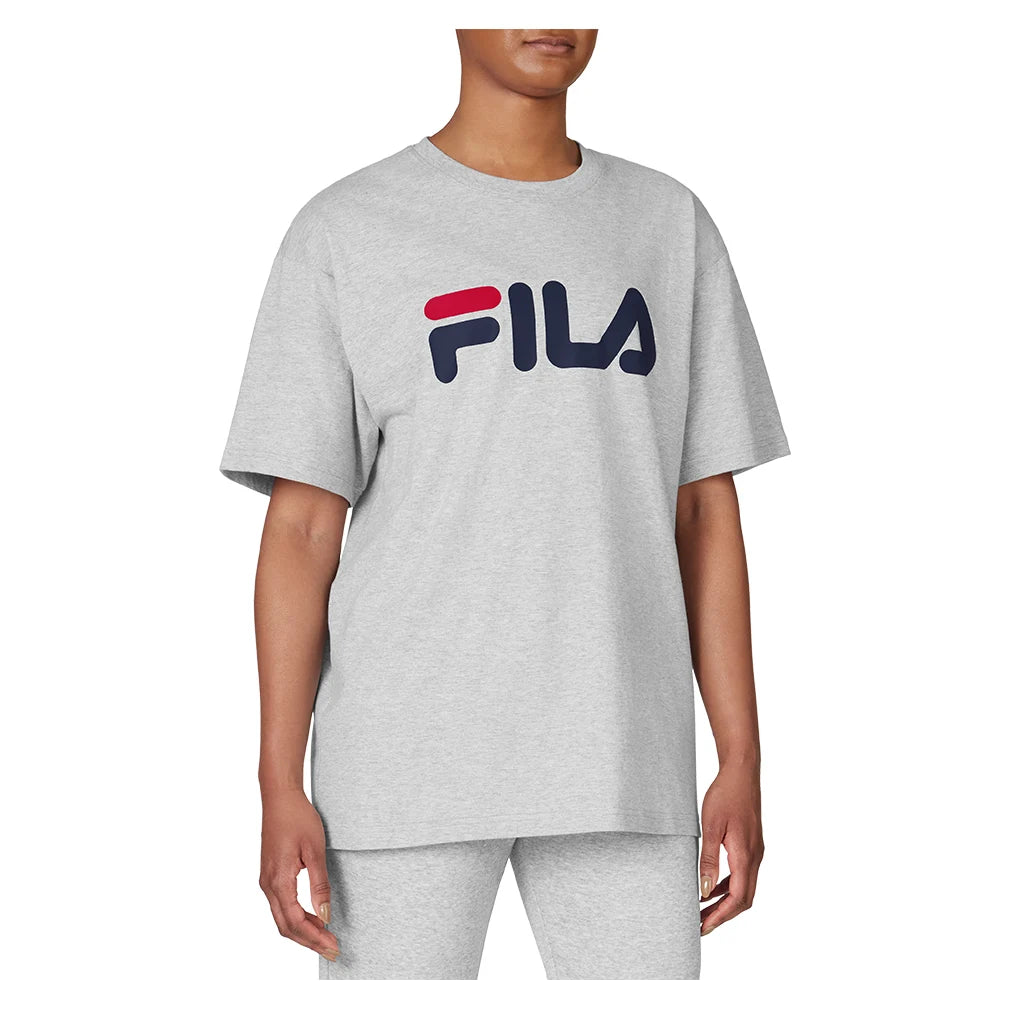 Men's Classic Logo Tennis Tee - Soft Cotton Short Sleeve T-Shirt for Casual Wear & Sports - Grey Heather (Perfect for Gym, Tennis & Everyday Outfits)