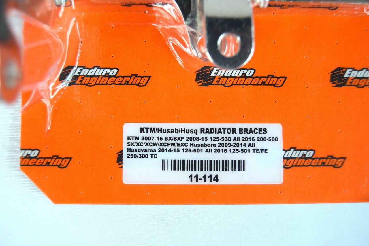 Enduro Engineering Radiator Braces with Cooling Fans - Compatible with KTM Husaberg Husqvarna 2011-2014 | Dirt Bike & Off-Road Motorcycle Protection for Extreme Riding