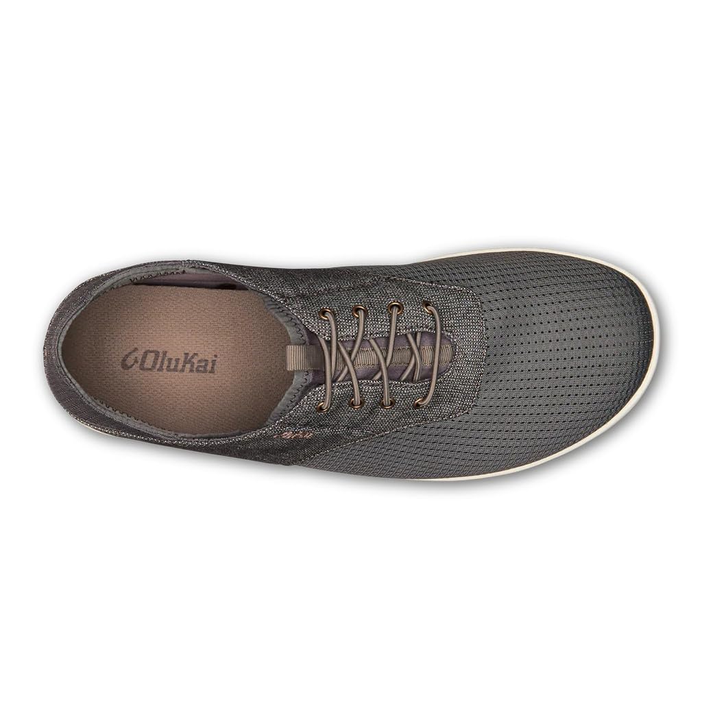OLUKAI Nohea Moku Men's Sneakers - Breathable Mesh Walking Shoes with No-Tie Laces & All-Weather Rubber Soles - Perfect for Work, Travel and Everyday Comfort