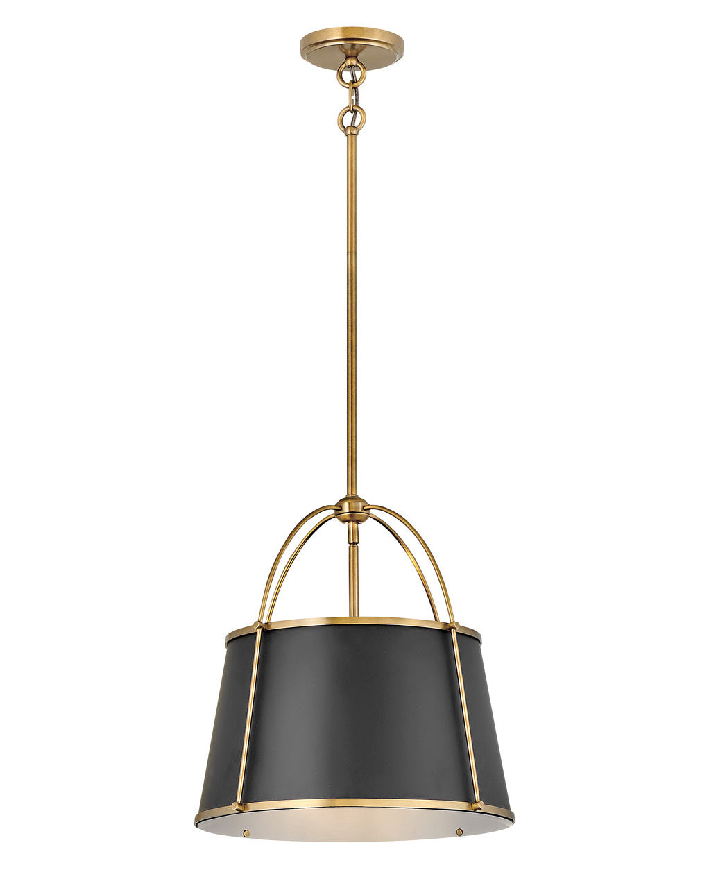 Clark Drum Pendant Light - Modern Industrial Ceiling Fixture for Living Room, Bedroom, or Dining Room Lighting