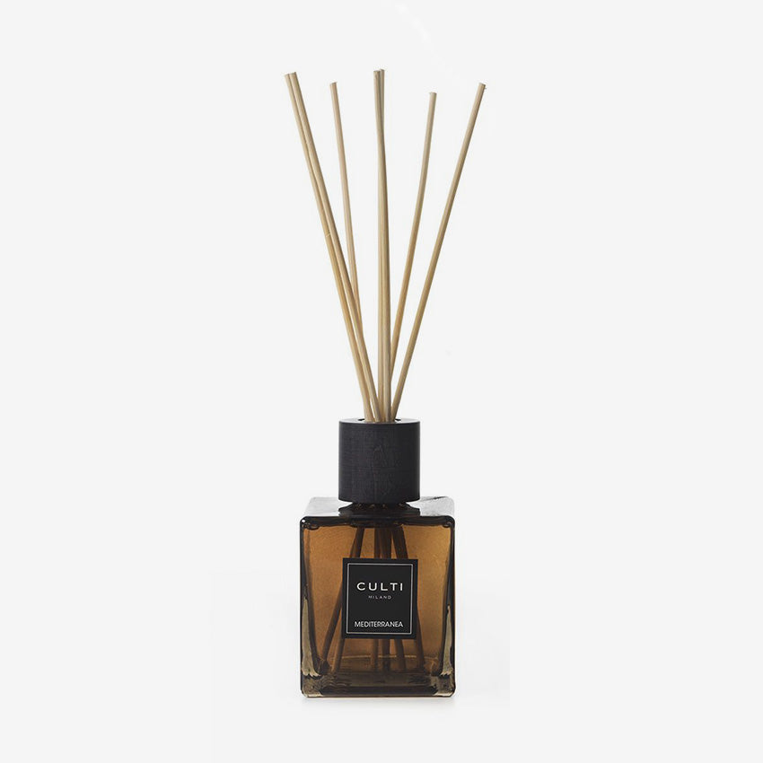 Culti Milano Mediterranea Scented Reed Diffuser - Elegant Home Fragrance Decor for Living Room, Bedroom & Office | Aromatherapy & Relaxation Gift Set