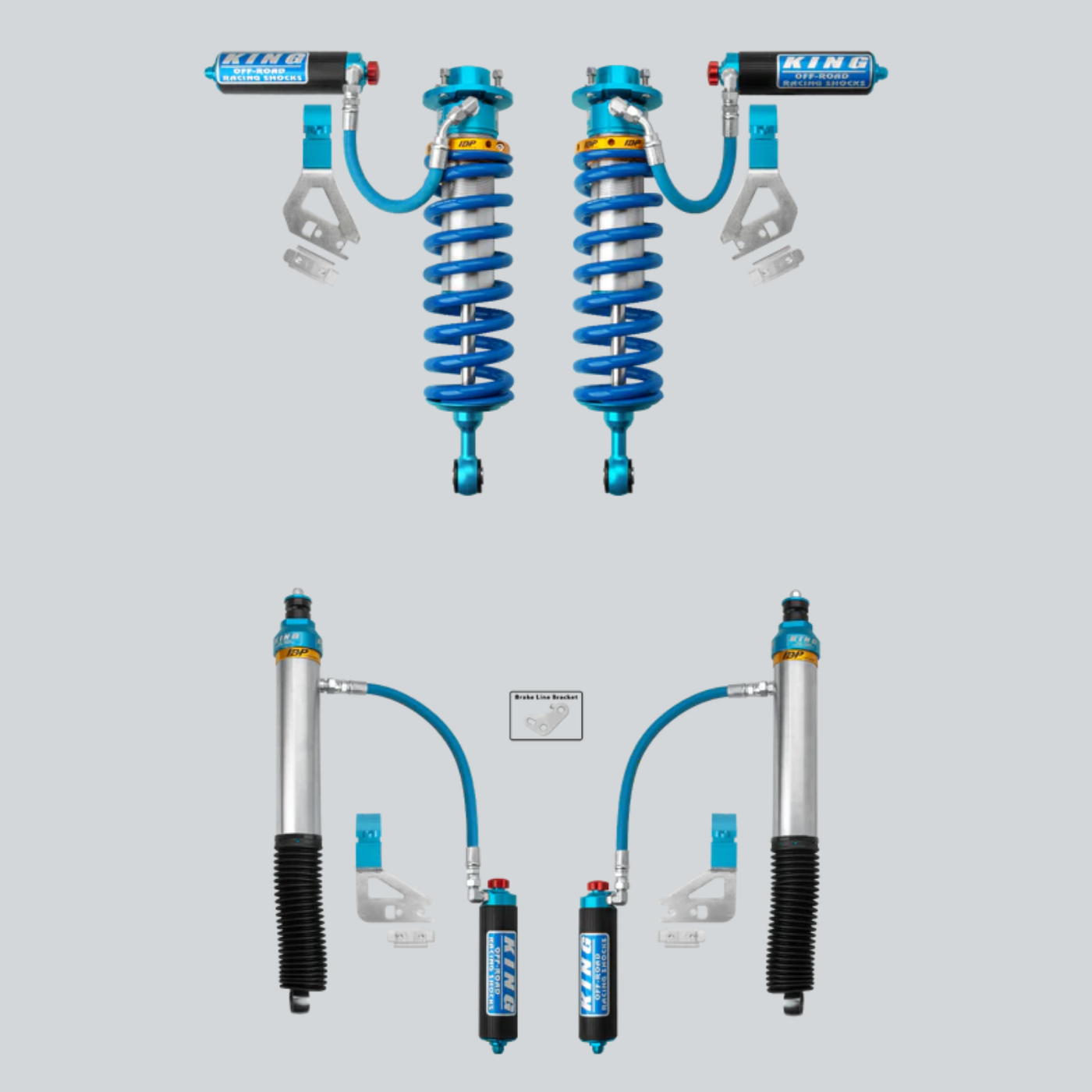 Toyota Tundra King 3.0 RR Coilovers & Rear Shocks with Upper Arms & Trailing Arm Combo Kit for 2022-2025 Models | Off-Road Suspension Upgrade for Enhanced Performance & Durability