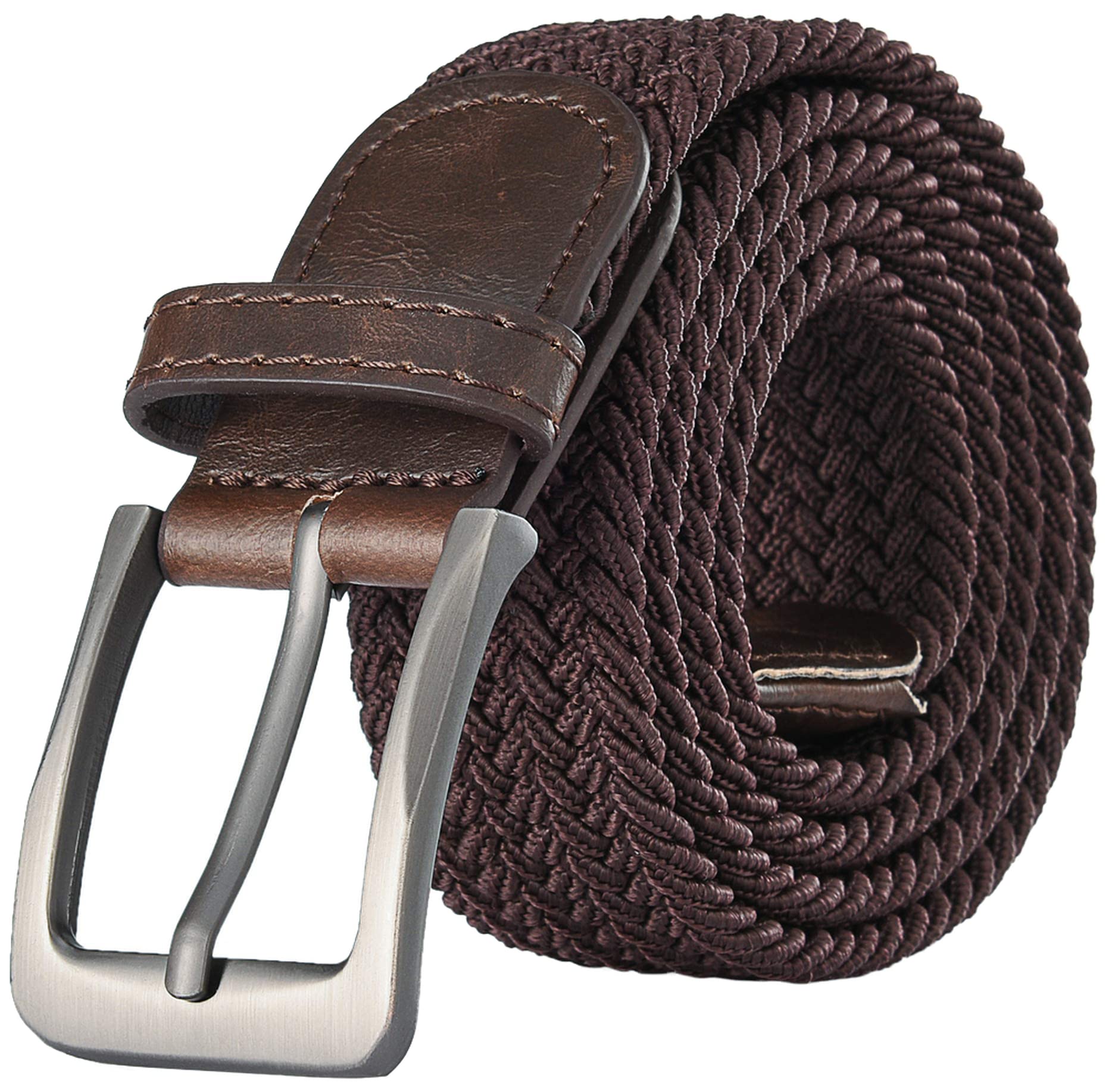 Men's Stretch Braided Belt - Casual Woven Elastic Belt for Daily Wear