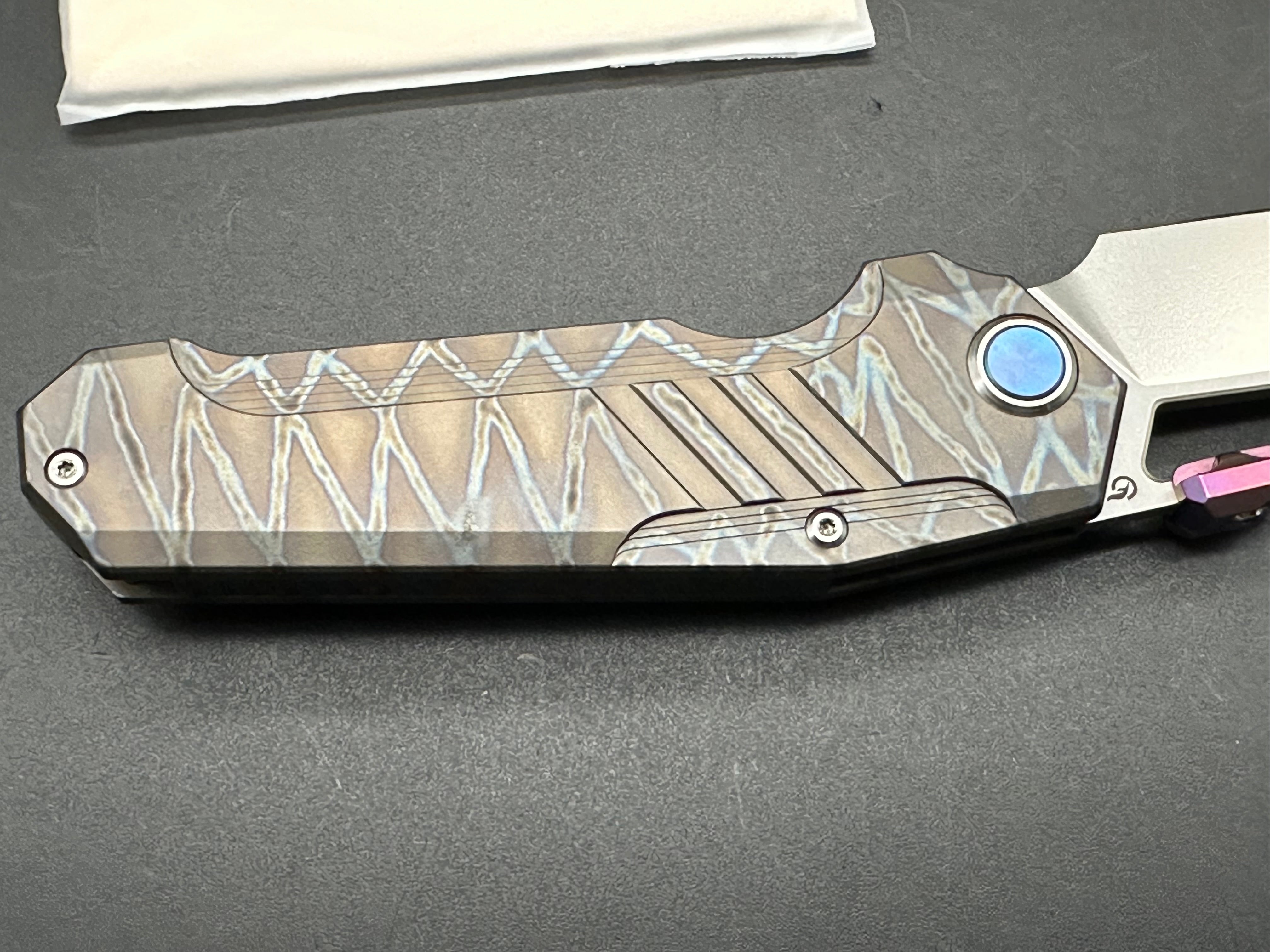 FENGYELIN Flame Shield Titanium Frame - Custom Anodized Accents for Bicycles, Motorcycles & Extreme Sports Gear | Lightweight & Durable Flame-Resistant Protection