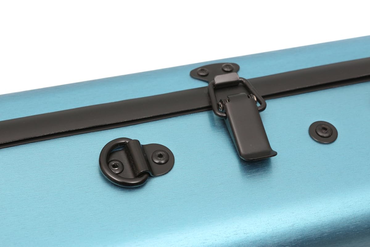 Premium 4/4 Full Size Carbon Fiber Violin Case - High Strength Hard Shell with Durable Handles, Backpack Straps & Music Sheet Pocket (Blue, Buckle Lock) - Perfect for Professional Musicians, Music Students & Travel Performances