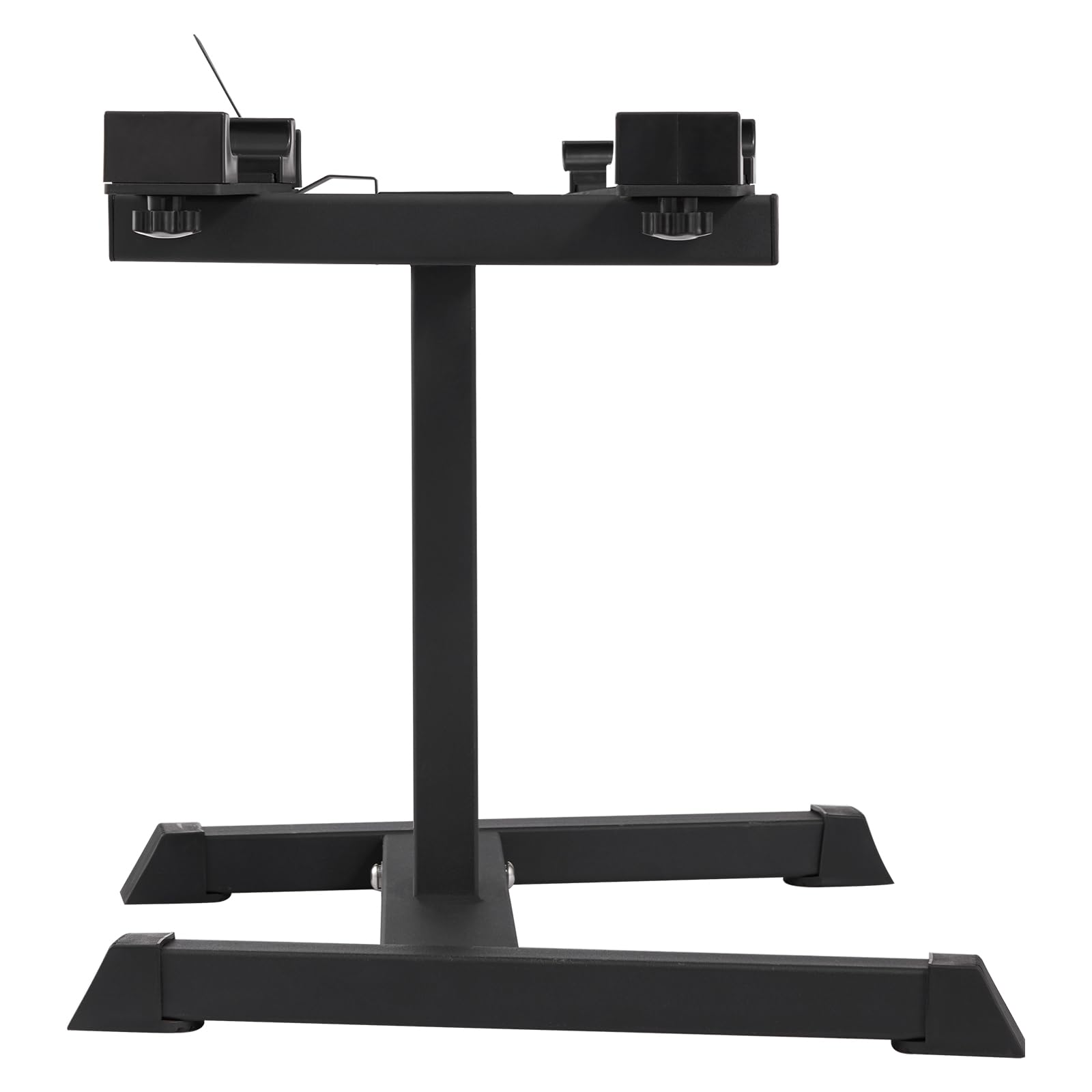 VEVOR Adjustable Dumbbell Stand - 160 lbs Capacity Home Gym Rack with Media Shelf | Compact & Safe Weight Holder for Dumbbells | Perfect for Strength Training, Home Workouts & Space-Saving Fitness Storage