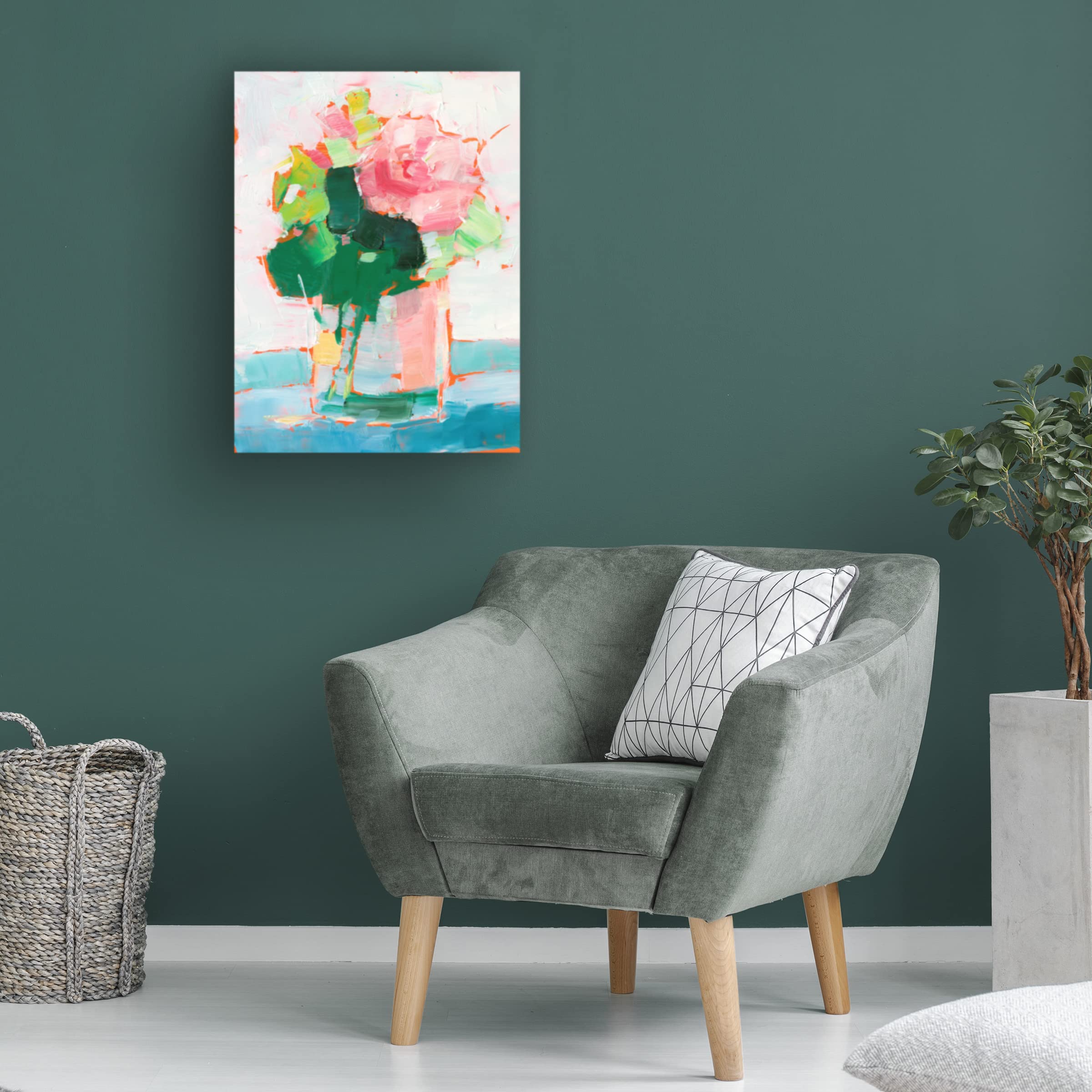 Ethan Harper 'Cut Flowers I' Canvas Art Print - Floral Wall Decor for Living Room, Bedroom & Office - Trademark Fine Art