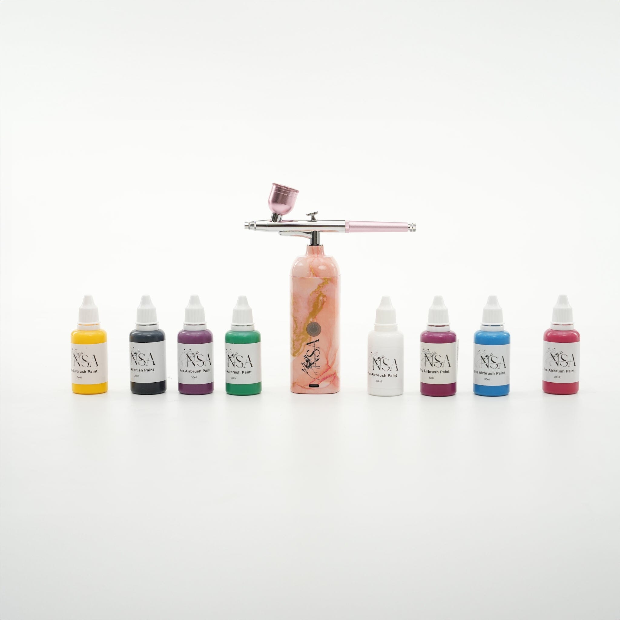 Professional Airbrush Paint Kit for Artists - High-Quality Acrylic Airbrush Paint Set for Hobby, DIY, Model Painting & Automotive Art - Perfect for Canvas, T-Shirts, RC Cars & Custom Designs