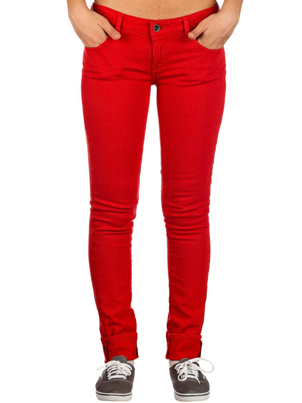 Vans Women's Denim Skinny Fit Jeans - High Waist Stretch Comfort for Casual Wear & Everyday Outfits
