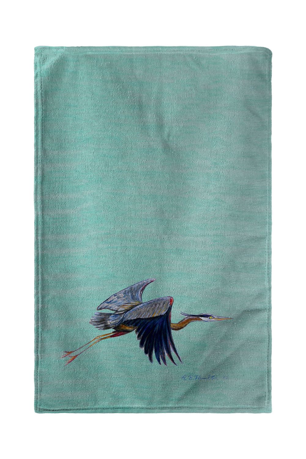 Premium Blue Heron Printed Kitchen Towels - Absorbent & Durable Cotton Dish Towels for Cooking, Cleaning & Decor - Perfect for Farmhouse, Rustic & Coastal Kitchens