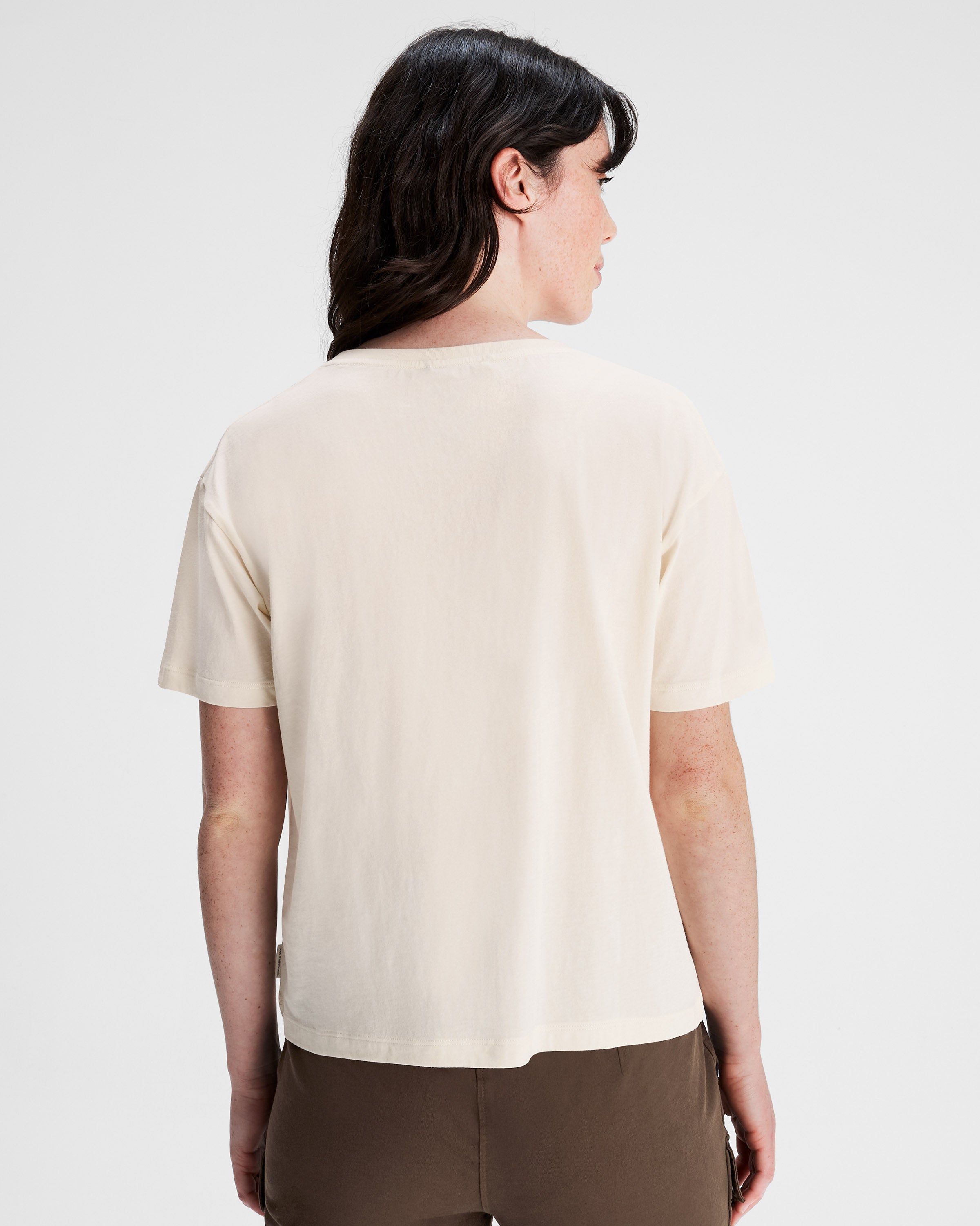 Organic Cotton Women's Ridgeline T-Shirt - Soft Natural Tee for Casual Wear & Everyday Comfort