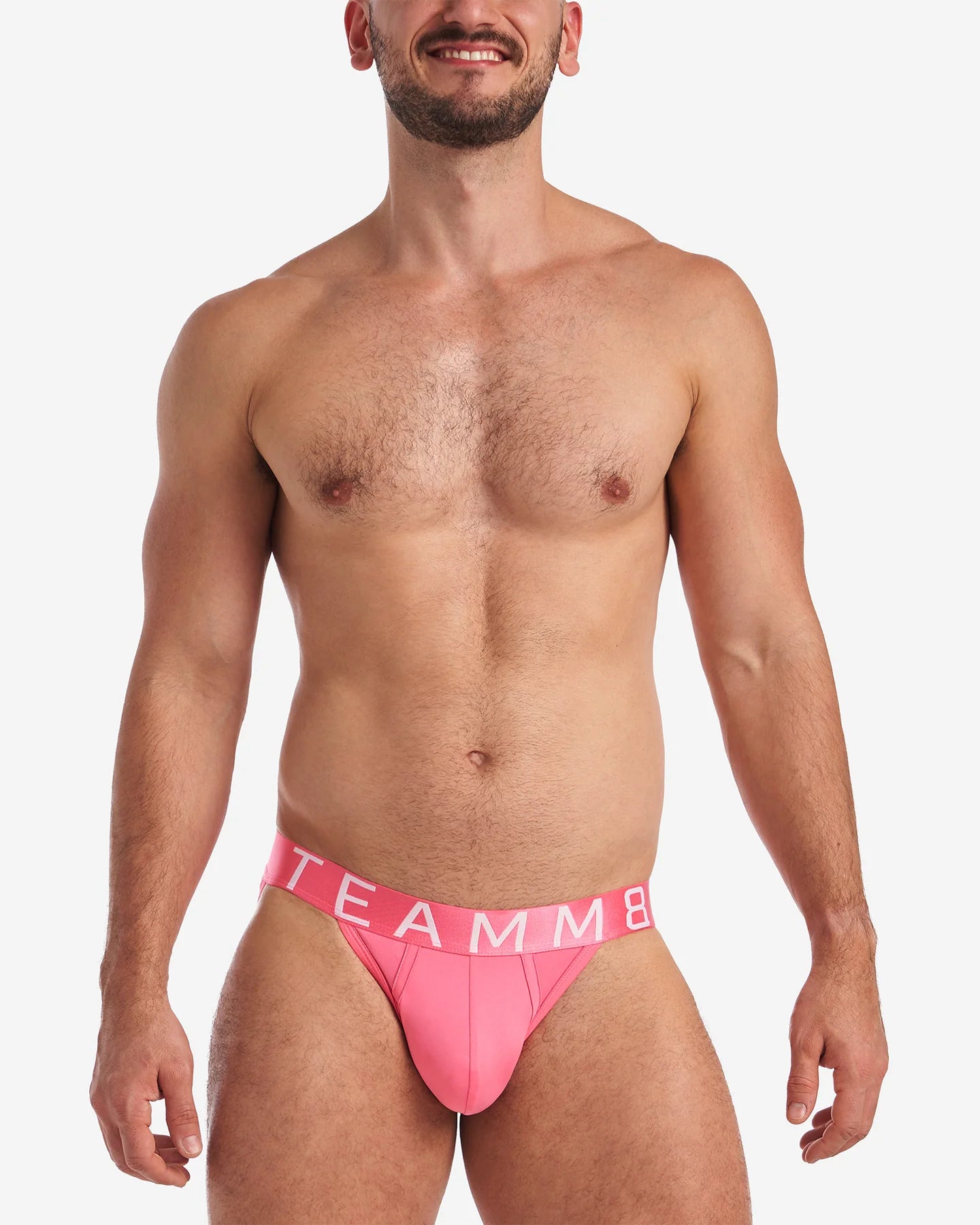 Teamm8 Spartacus Brief Hot Pink - Comfortable Men's Underwear for Gym, Workout & Everyday Wear