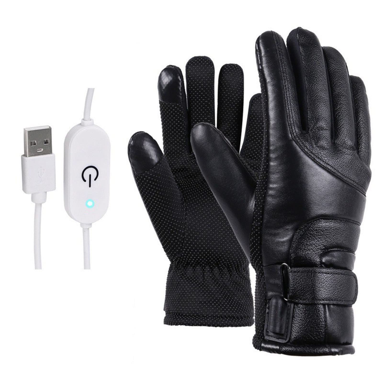Rechargeable Electric Heated Gloves for Men & Women - ZP450 Thermal Winter Gloves with 3-Zone Temperature Control - Perfect for Motorcycle Riding, Skiing, and Outdoor Winter Sports