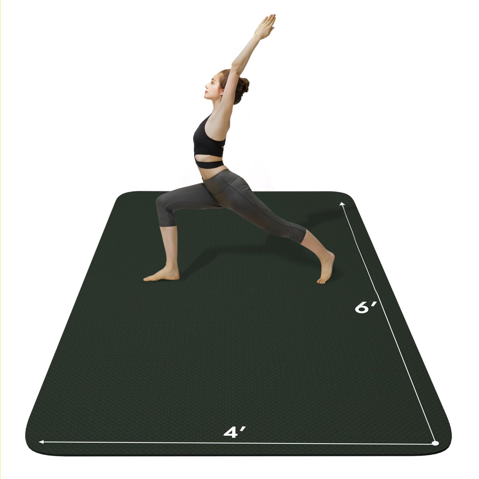 Premium FrenzyBird Extra Large Yoga Mat 6'x4' (72