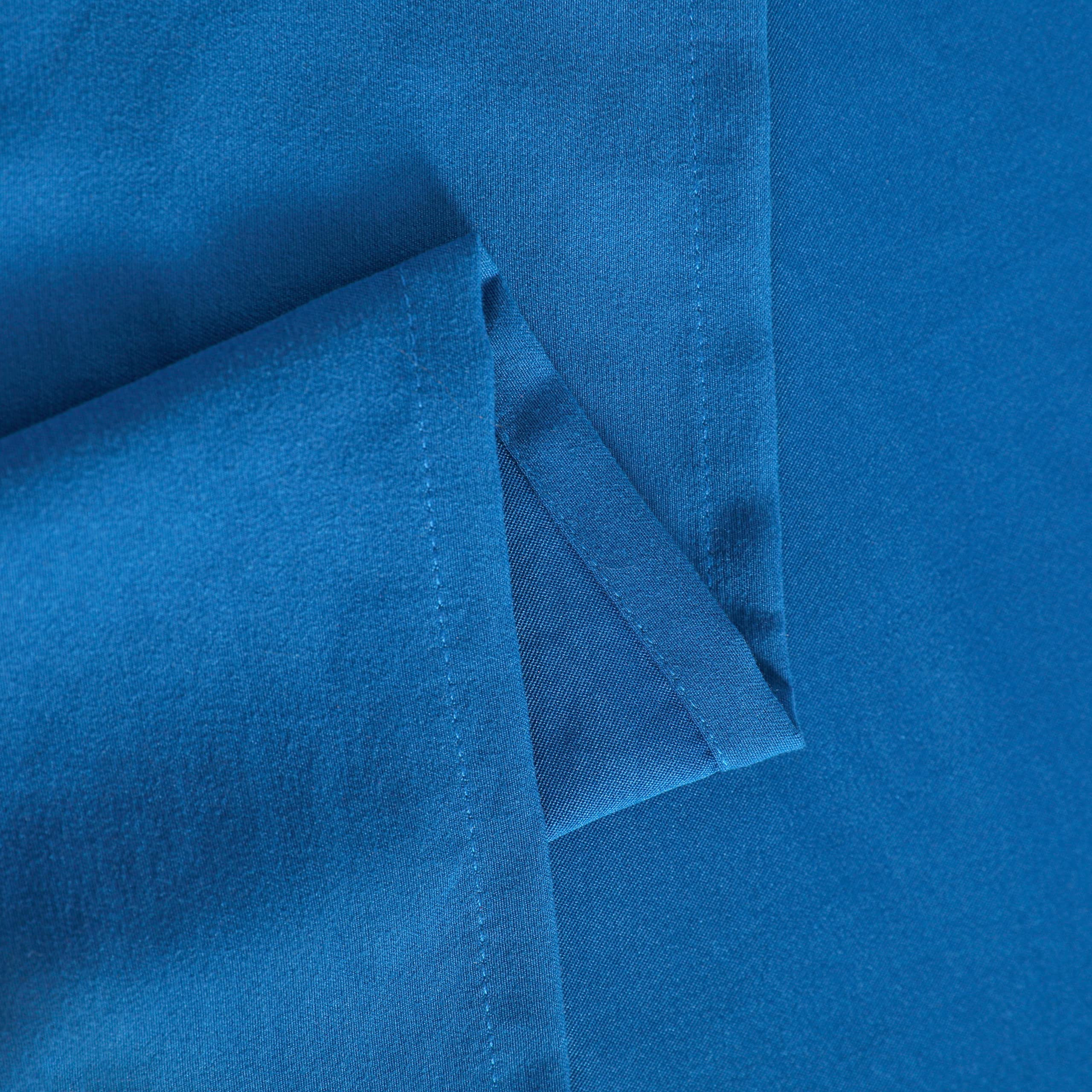 NTBAY 3-Piece 100% Microfiber Twin XL Sheet Set - Ultra Soft 1800 Thread Count, Wrinkle & Fade Resistant, Deep Pocket Fitted Sheet (1 Flat, 1 Fitted, 1 Pillowcase) - Royal Blue - Perfect for Dorms, Guest Rooms & Cozy Bedrooms
