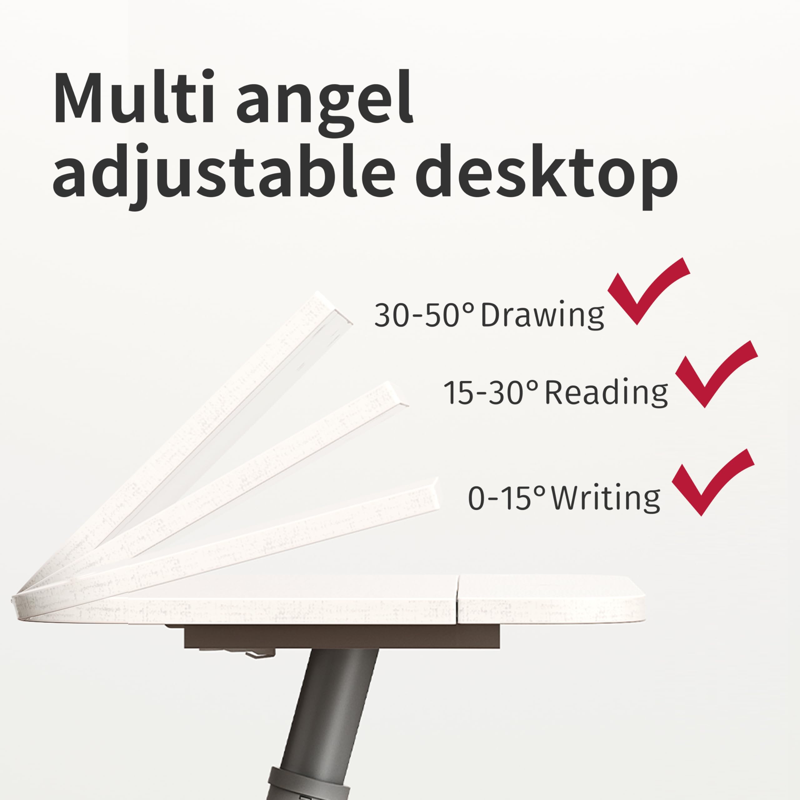 Adjustable Height & Depth Kids Study Desk Chair - Portable Mobile Children's Learning Furniture in Pink | Perfect for Homeschooling, Online Classes & Bedroom Study Space