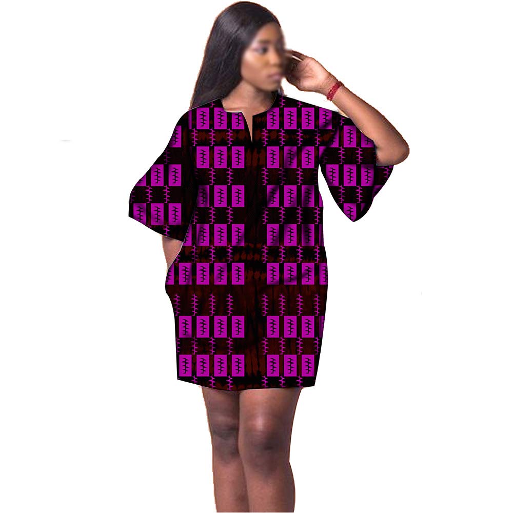 African Print Dashiki Party Dresses for Women - Fashionable Ankara Mini Dresses in Plus Sizes | Perfect for Casual Wear, Cultural Events & Summer Parties