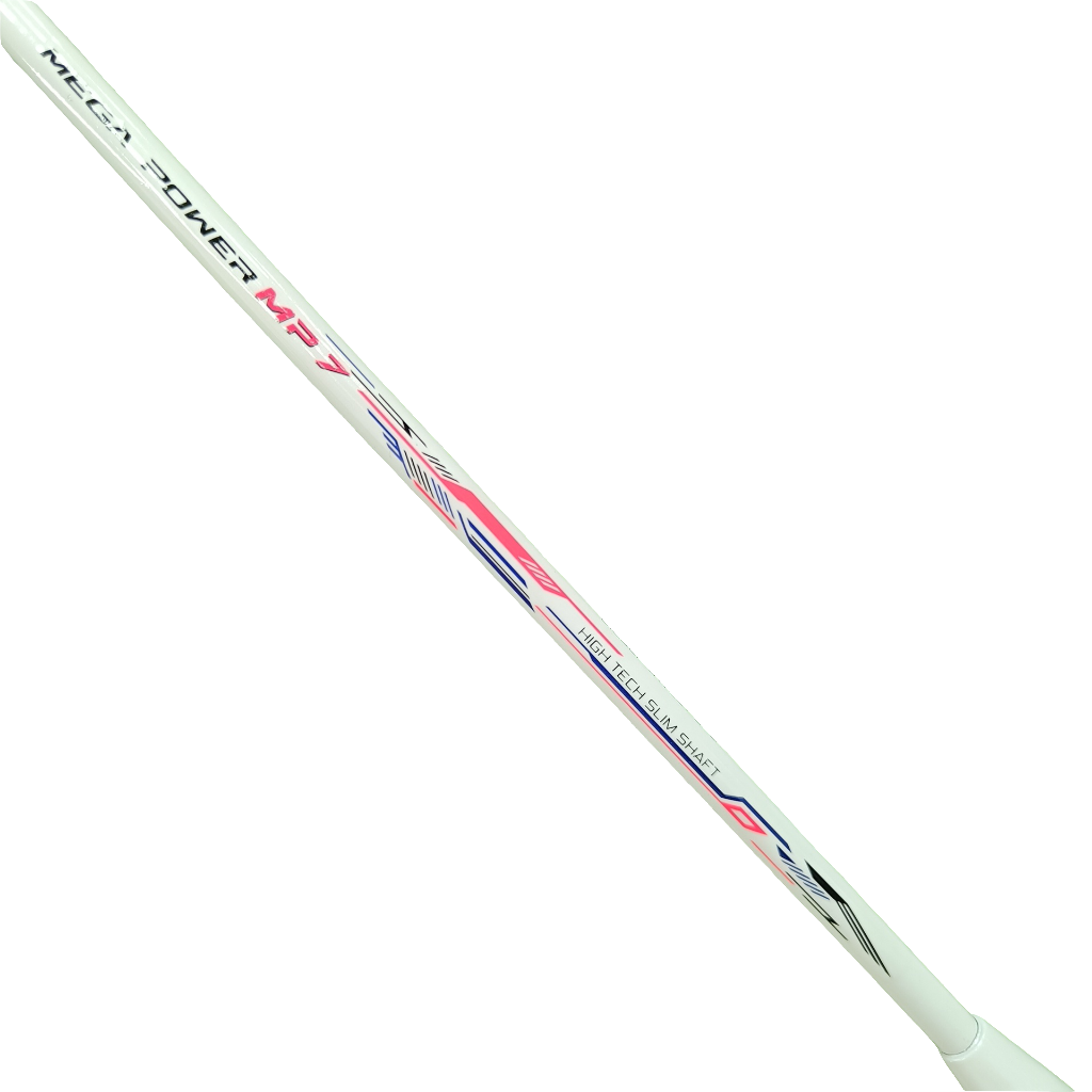 Li Ning Mega Power 7 Prestrung Badminton Racket - Professional Carbon Fiber Shuttlecock Racket for Smash & Control | Perfect for Tournaments & Training | Made in China