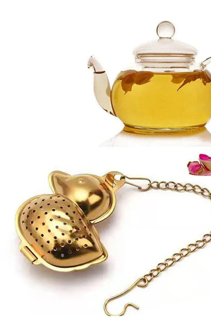 Stainless Steel Duck Tea Infuser - Cute & Reusable Loose Leaf Tea Strainer for Hot & Iced Tea - Perfect for Home, Office or Gift Use