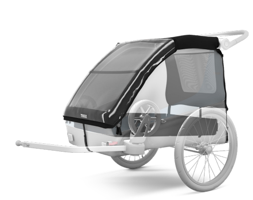 Thule Courier Dog Trailer Kit - Premium Pet Bike Trailer for Dogs, Safe & Comfortable Cycling Accessory - Perfect for Outdoor Adventures, Park Trips & Daily Commutes