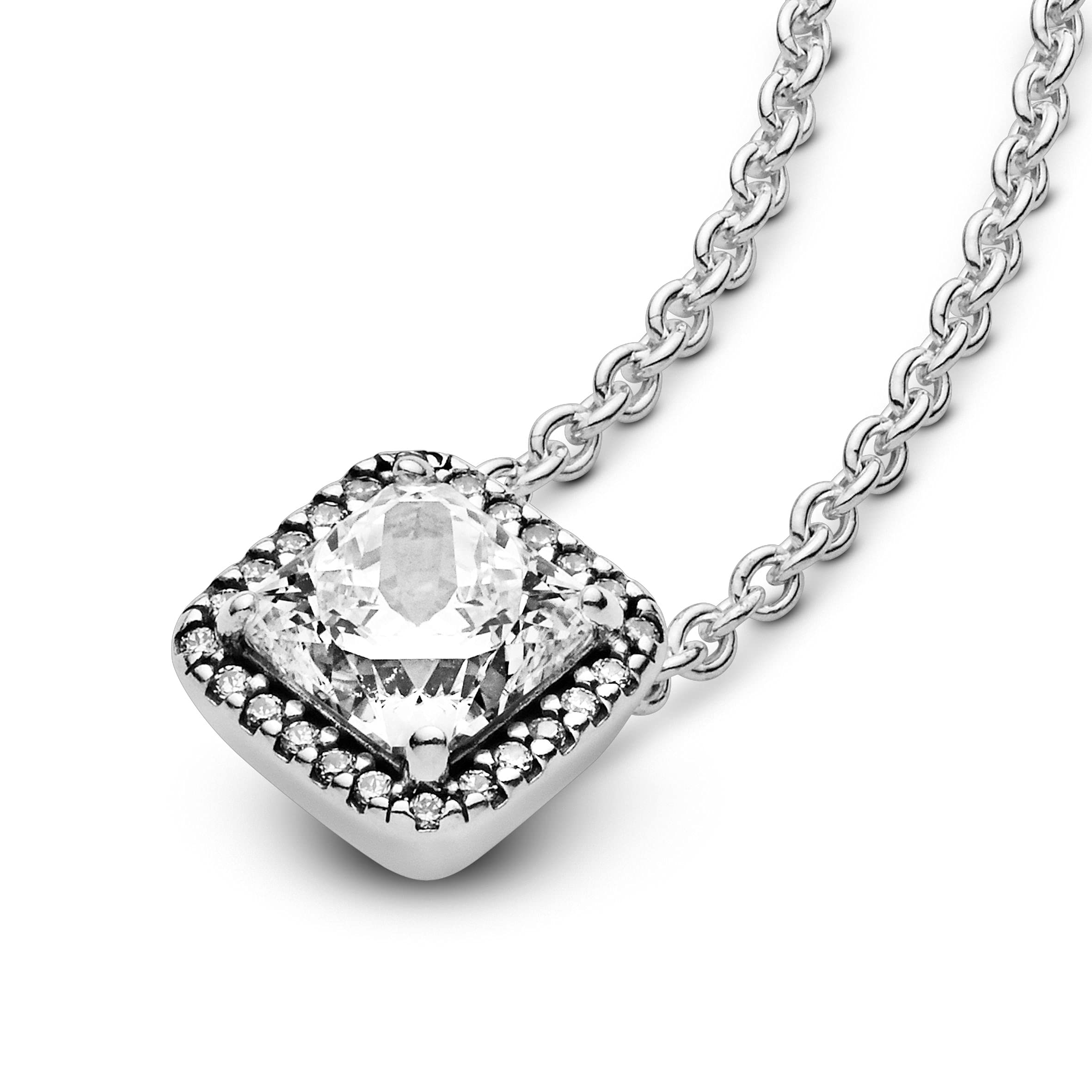 PANDORA Timeless Elegance Clear Cubic Zirconia Sterling Silver Ring - Perfect for Weddings, Anniversaries & Special Occasions