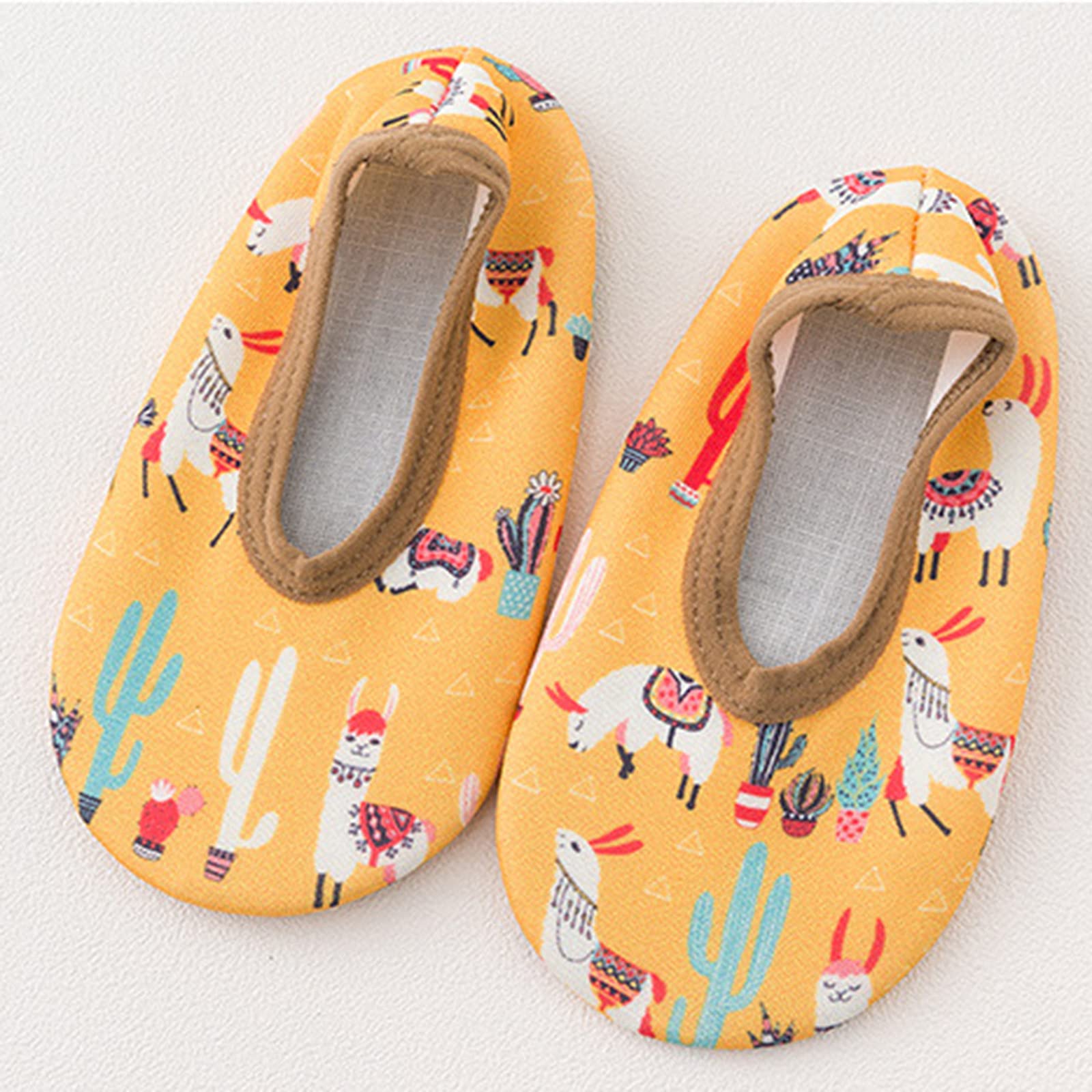Gaoqi Baby Water Shoes for Boys & Girls - Non-Slip Barefoot Aqua Socks with Cartoon Designs | Perfect for Swimming, Beach, Pool & Water Play