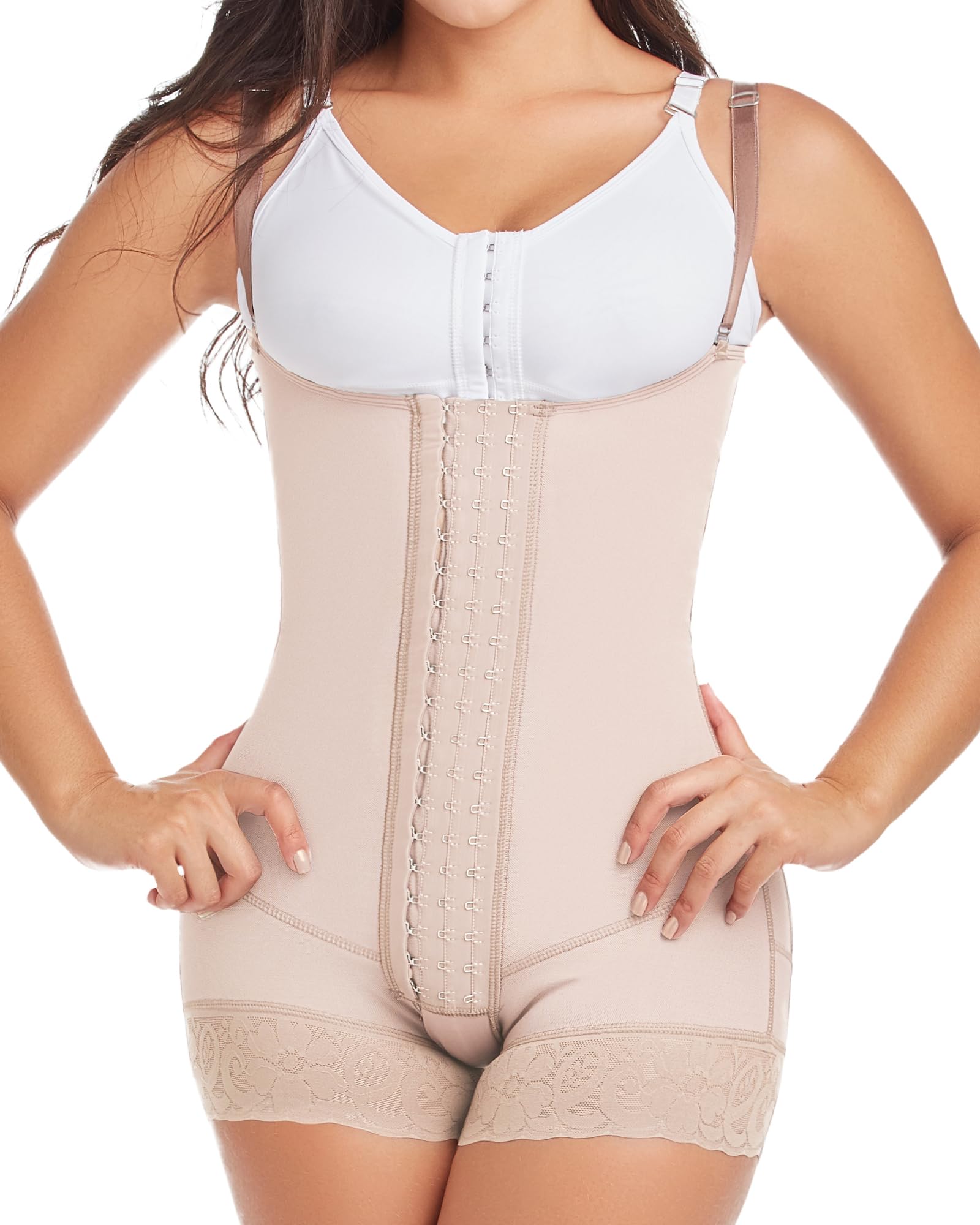 High Compression Strapless Faja Body Shaper 066 - Colombian Shapewear for Tummy Control & Postpartum Recovery - Slimming Girdle for Women, Tummy Tuck Compression Garment - Perfect for Post-Surgery, Weight Loss & Everyday Wear