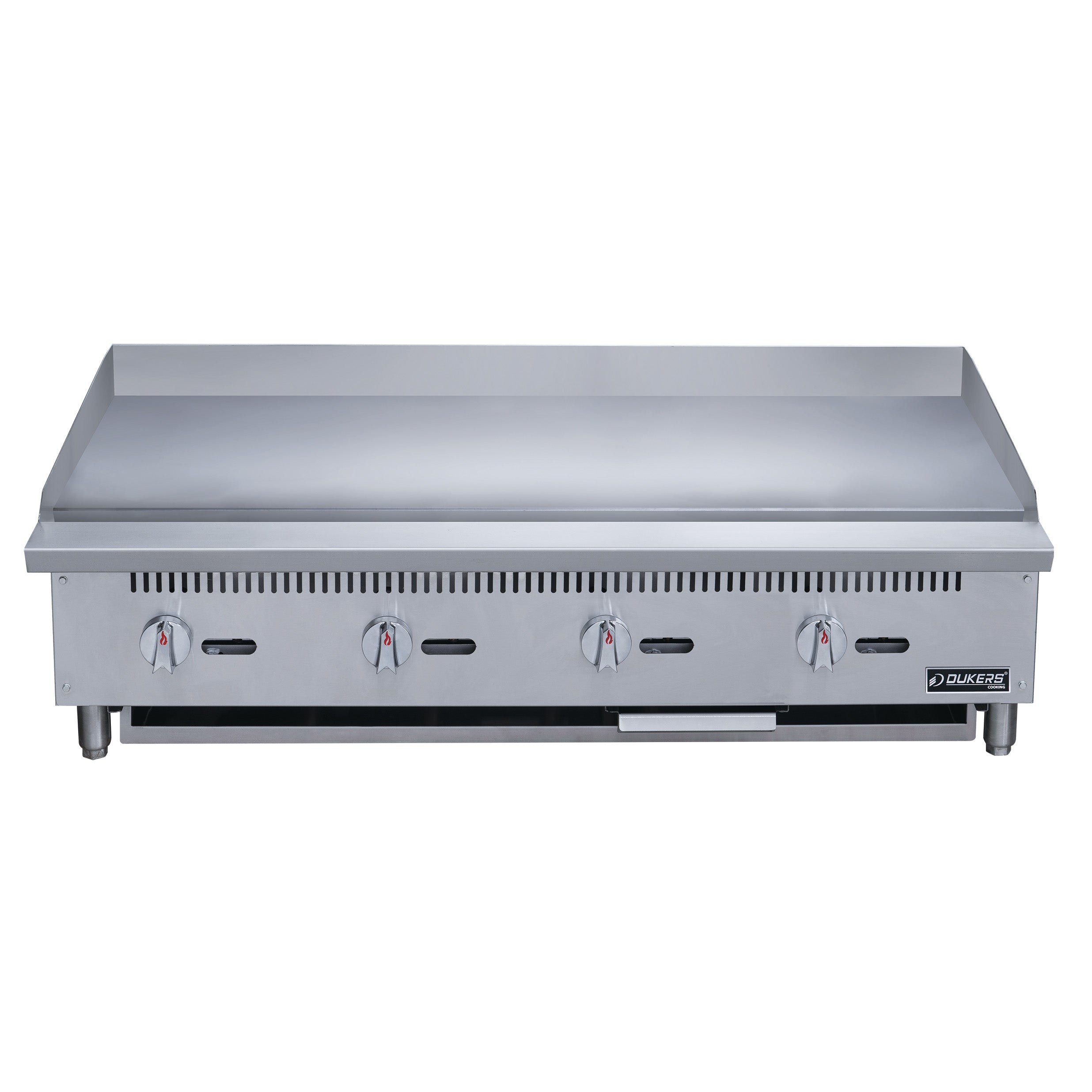Dukers DCGMA48 48-Inch Commercial Griddle with 4 Burners - Perfect for Restaurants, Food Trucks & Outdoor Cooking