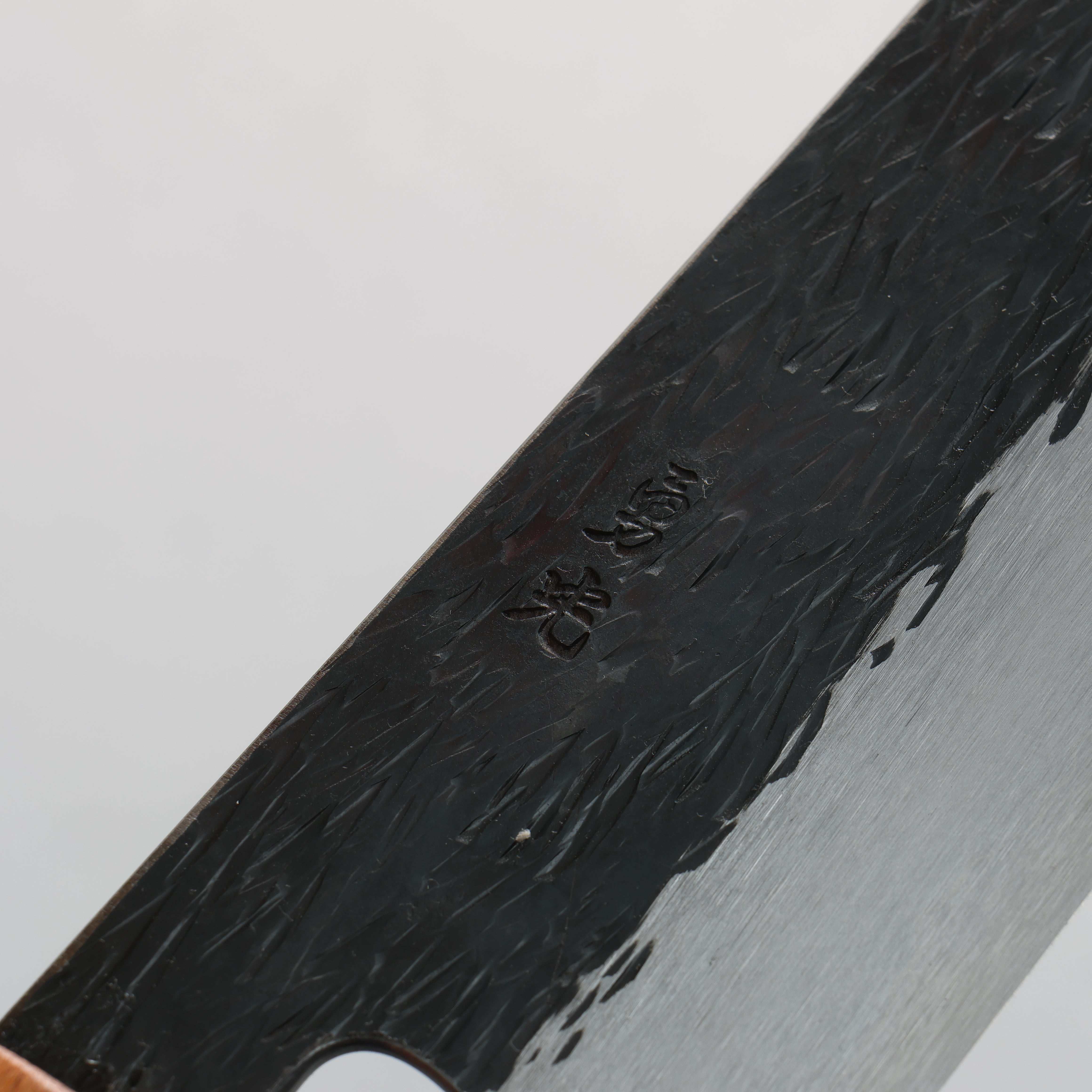 Premium Isamitsu Abe White Steel No.1 Hammered Gyuto 240mm Japanese Chef Knife - Handcrafted Japanese Elm Pentagonal Handle - Perfect for Sushi, Meat Slicing & Professional Kitchen Use