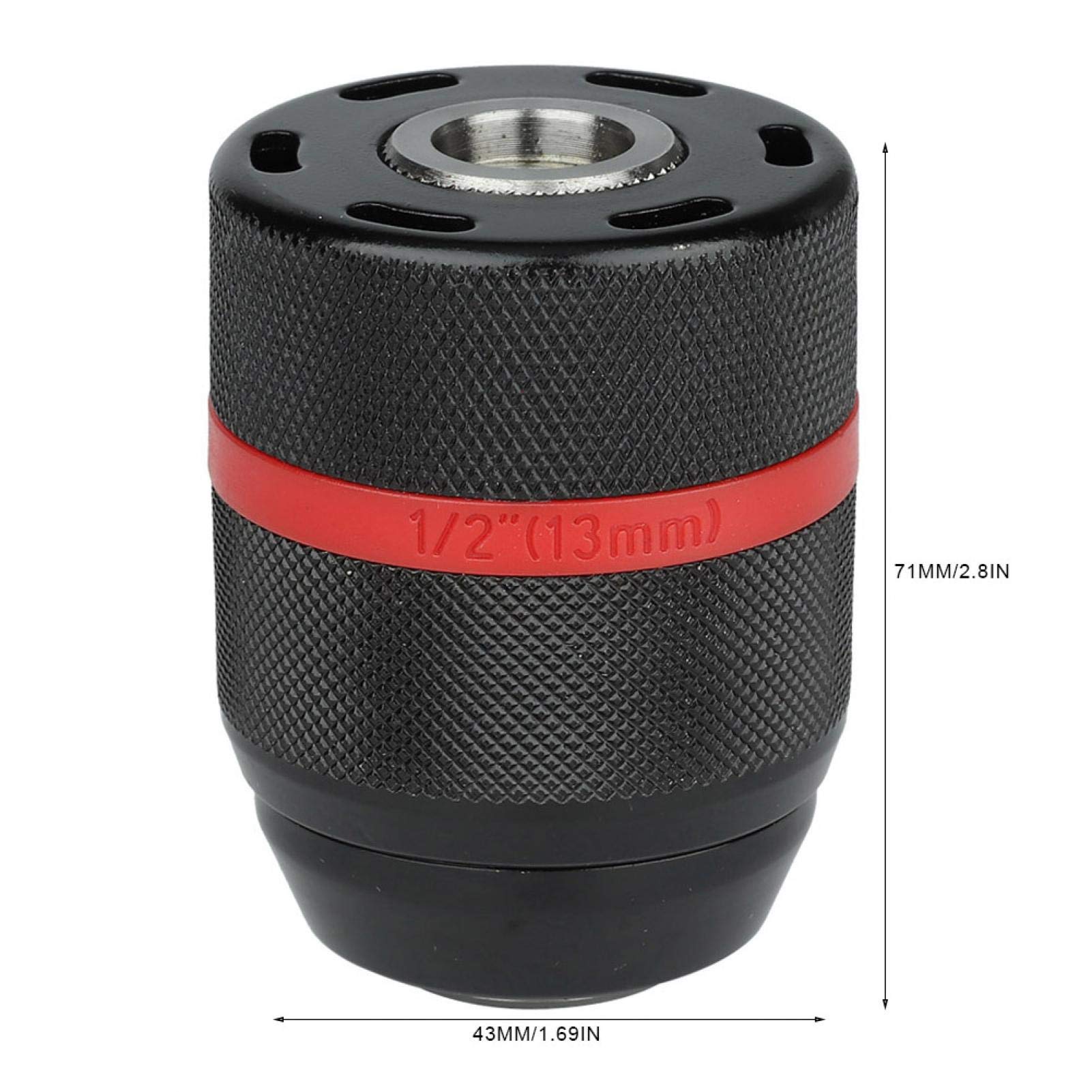 Self-Tightening Drill Chuck Adapter 12-20UNF | Hand Drill Accessory for Woodworking, Metalworking & DIY Projects | Easy Installation for Beginners