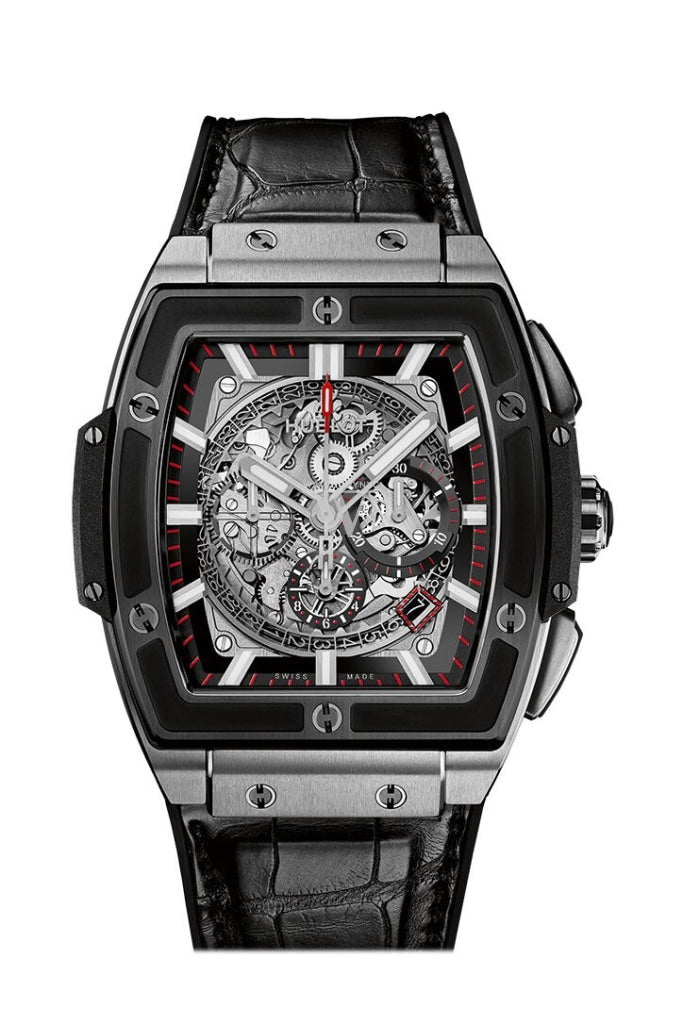 Hublot Spirit of Big Bang Men's Automatic Watch - 45mm Black Leather Strap Luxury Timepiece 601.NM.0173.LR - Perfect for Business, Formal Events & Collectors