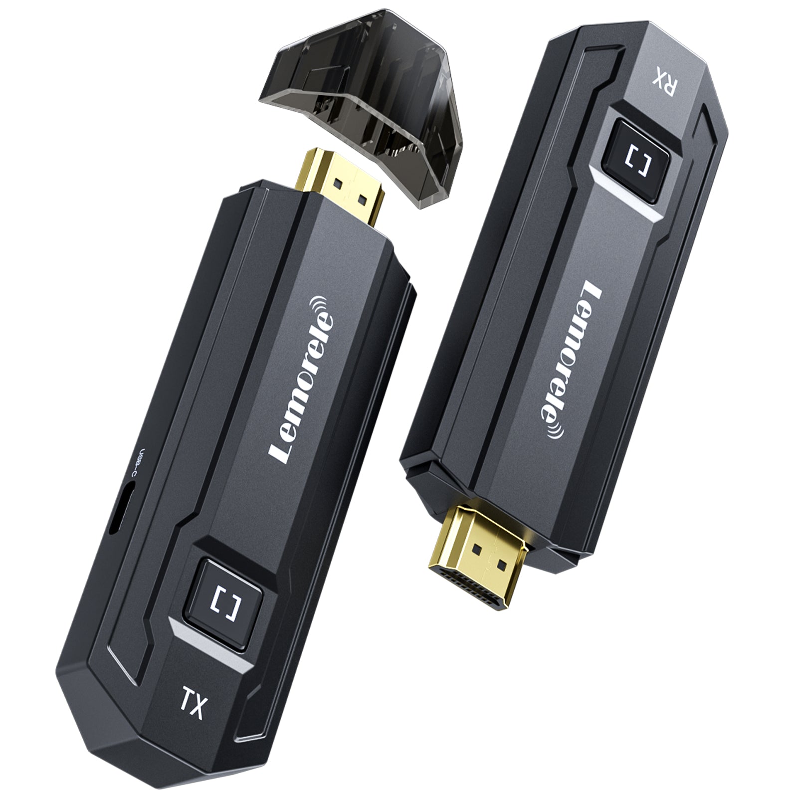LEMORELE™ P20 Wireless HDMI Transmitter and Receiver Kit - 1080p Full HD, 100ft Range, Low Latency for Home Theater, Gaming, and Presentations