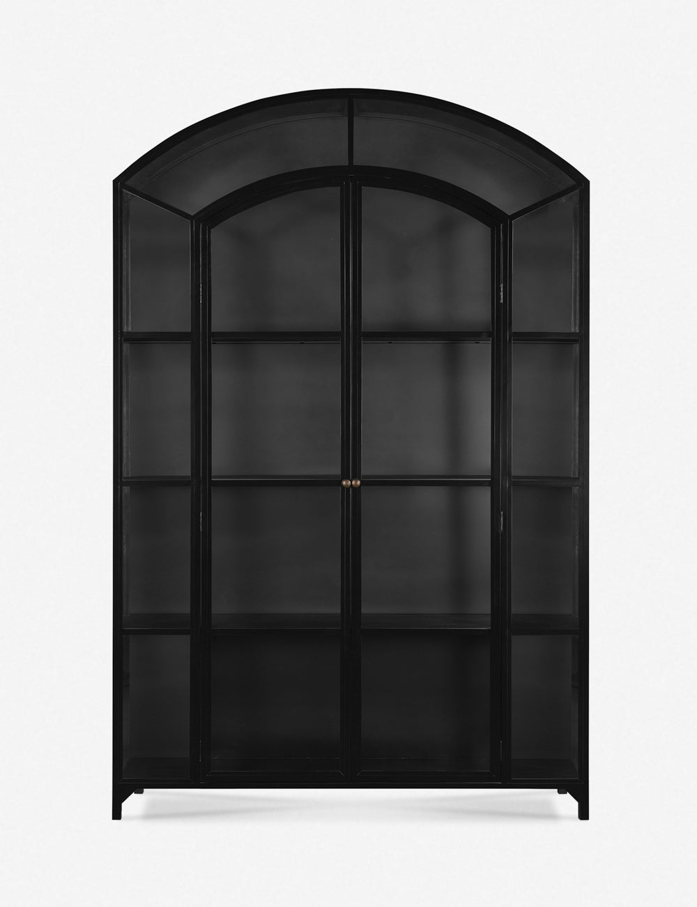 Cressida Wide Curio Cabinet - Glass Display Cabinet with LED Lights for Collectibles & Antiques - Perfect for Living Room, Dining Room, or Office Decor