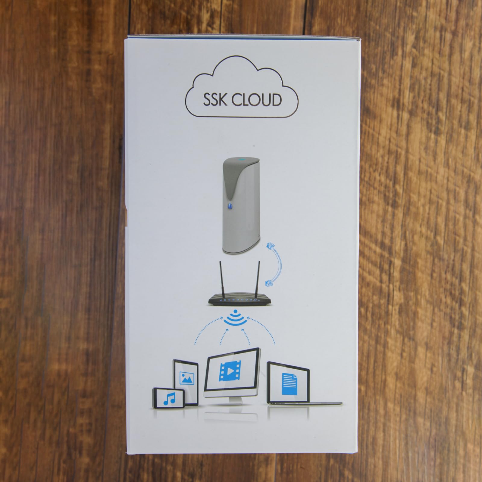 SSK 4TB Personal Cloud NAS with Hard Drive - Wireless Network Attached Storage for Auto Backup, Remote Access | Home Office & Media Storage Solution for Phones, Tablets & Laptops | Perfect for Digital Nomads, Photographers & Small Businesses