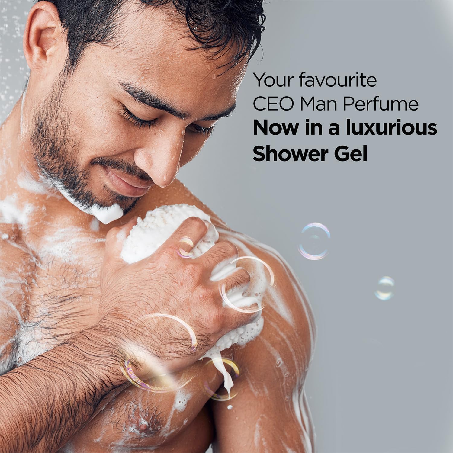 New CEO MAN Body Wash for Men - Refreshing Shower Gel with Aloe Vera & Charcoal Powder | Deep Cleansing, Hydrating & Moisturizing Skin Care | 16.9 Fl Oz | Perfect for Post-Workout, Morning Shower & Daily Skincare Routine
