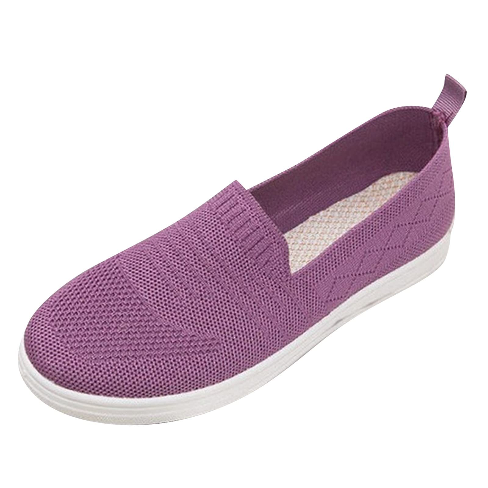 Women's Comfortable Slip-On Flats - Breathable Casual Sneakers for Outdoor & Leisure | Fashion Wedge Shoes for Walking, Travel & Everyday Wear
