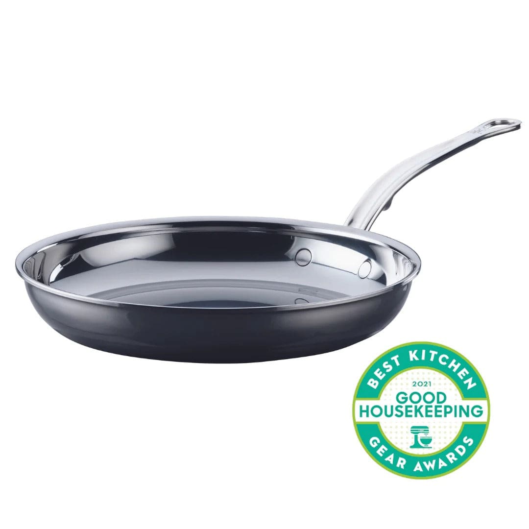 Hestan Nanobond Nonstick Skillet - 10/12 Inch Frying Pan with Stay-Cool Handle, Oven Safe to 500°F - Perfect for Searing, Sauteing & Baking - Ideal for Home Cooking & Professional Kitchens