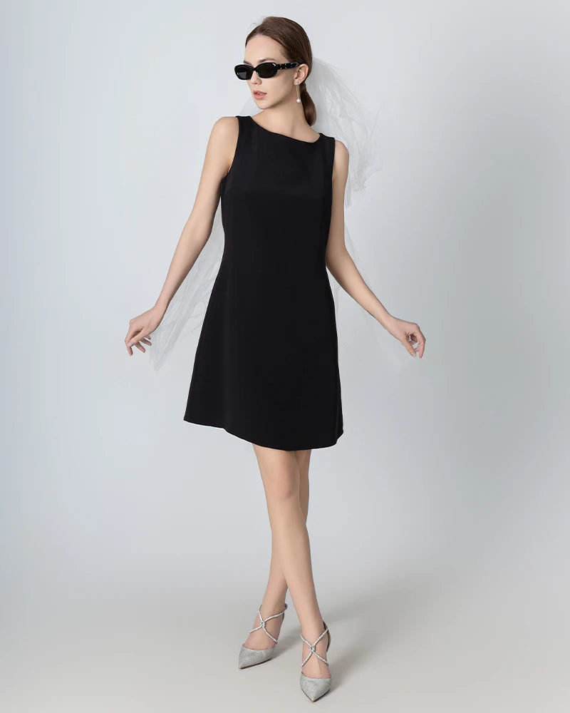 40 Momme A-Line Silk Dress for Women - Elegant & Luxurious Formal Evening Gown - Perfect for Weddings, Parties & Special Occasions