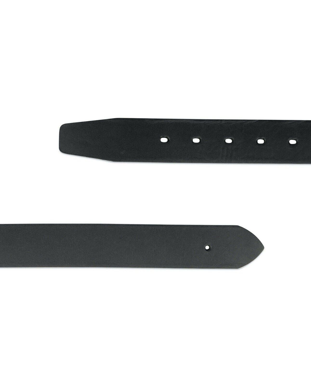 35mm Black Full Grain Leather Men's Belt Strap for Louis Vuitton Buckles - Durable Dress & Casual Belt for Work, Formal Events & Everyday Wear