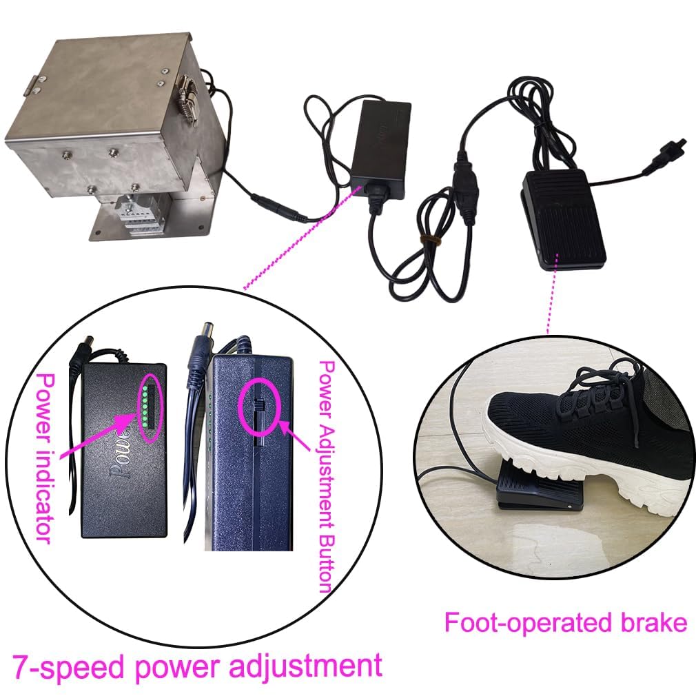 Electric Dreadlocks Maker Machine - Upgraded Desktop Loc Tool with 6 Crochet Needles for Fast & Easy Dreadlocks Creation | Perfect for Salon, Home Use & Professional Hairstylists