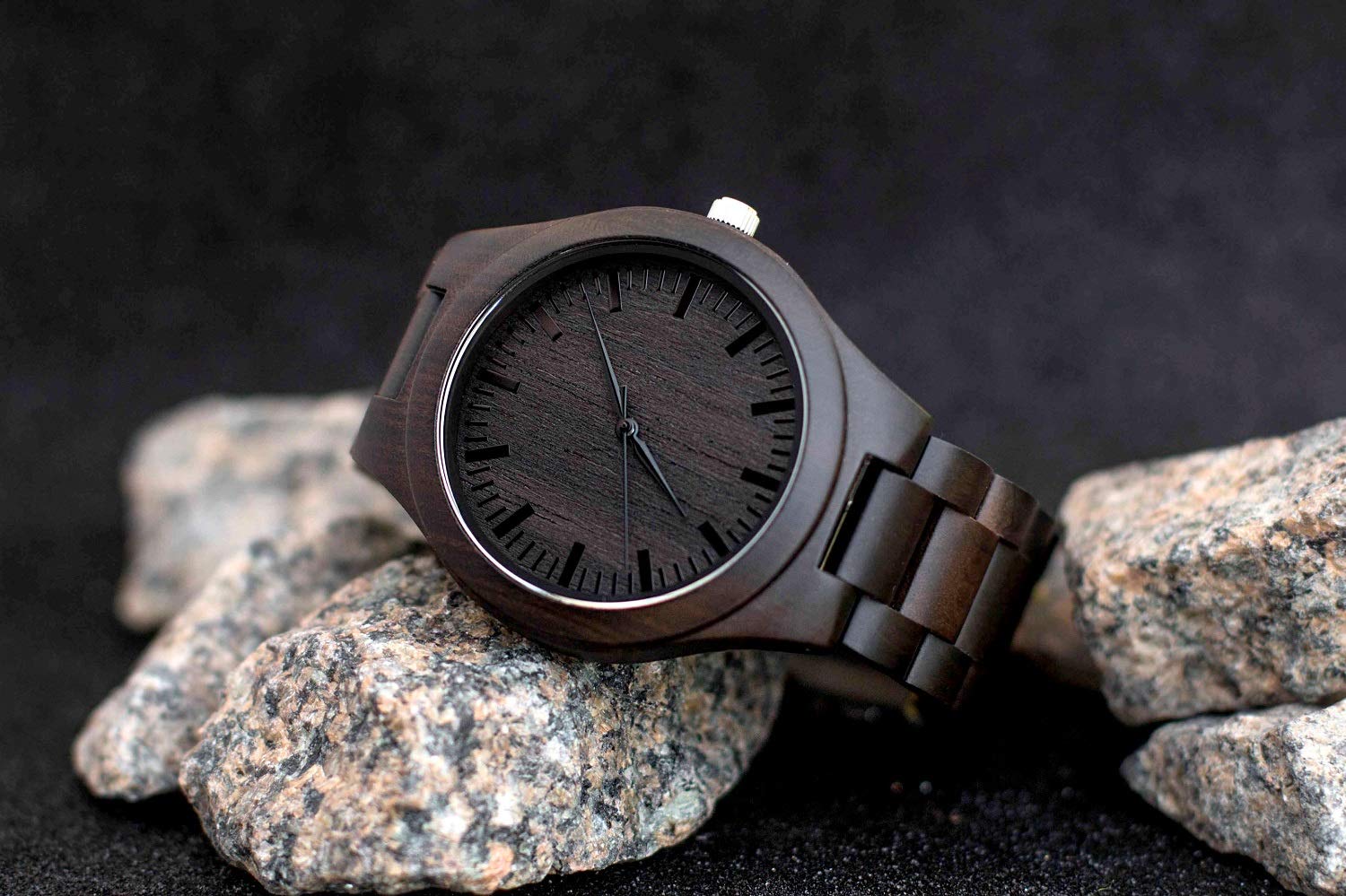 Personalized Engraved Wooden Watches for Men - Custom Anniversary & Birthday Gifts for Husband, Boyfriend, Dad, Son - Perfect for Weddings, Graduation & Special Occasions