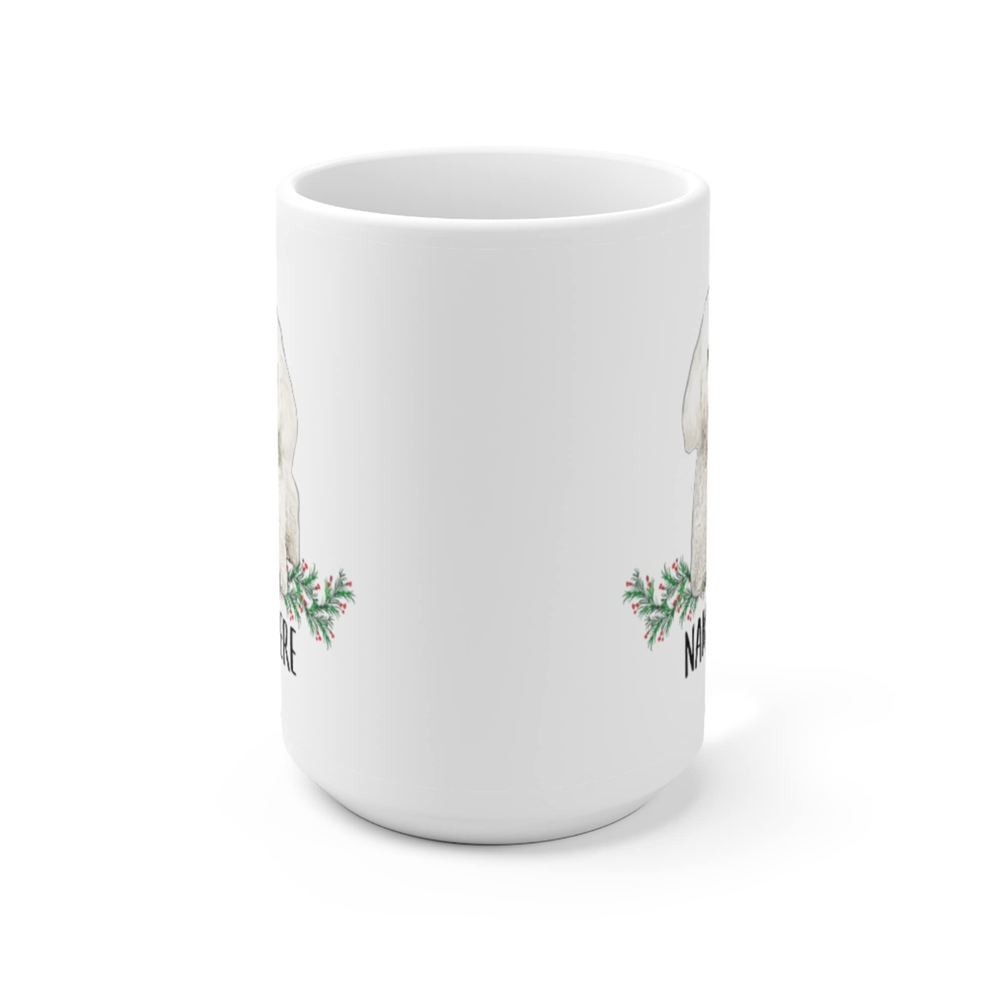 Custom Name Funny Miniature Poodle White Coffee Mug - 15oz Personalized Christmas Gift 2024 - Perfect for Office Use, Holiday Gifting & Dog Lover Presents