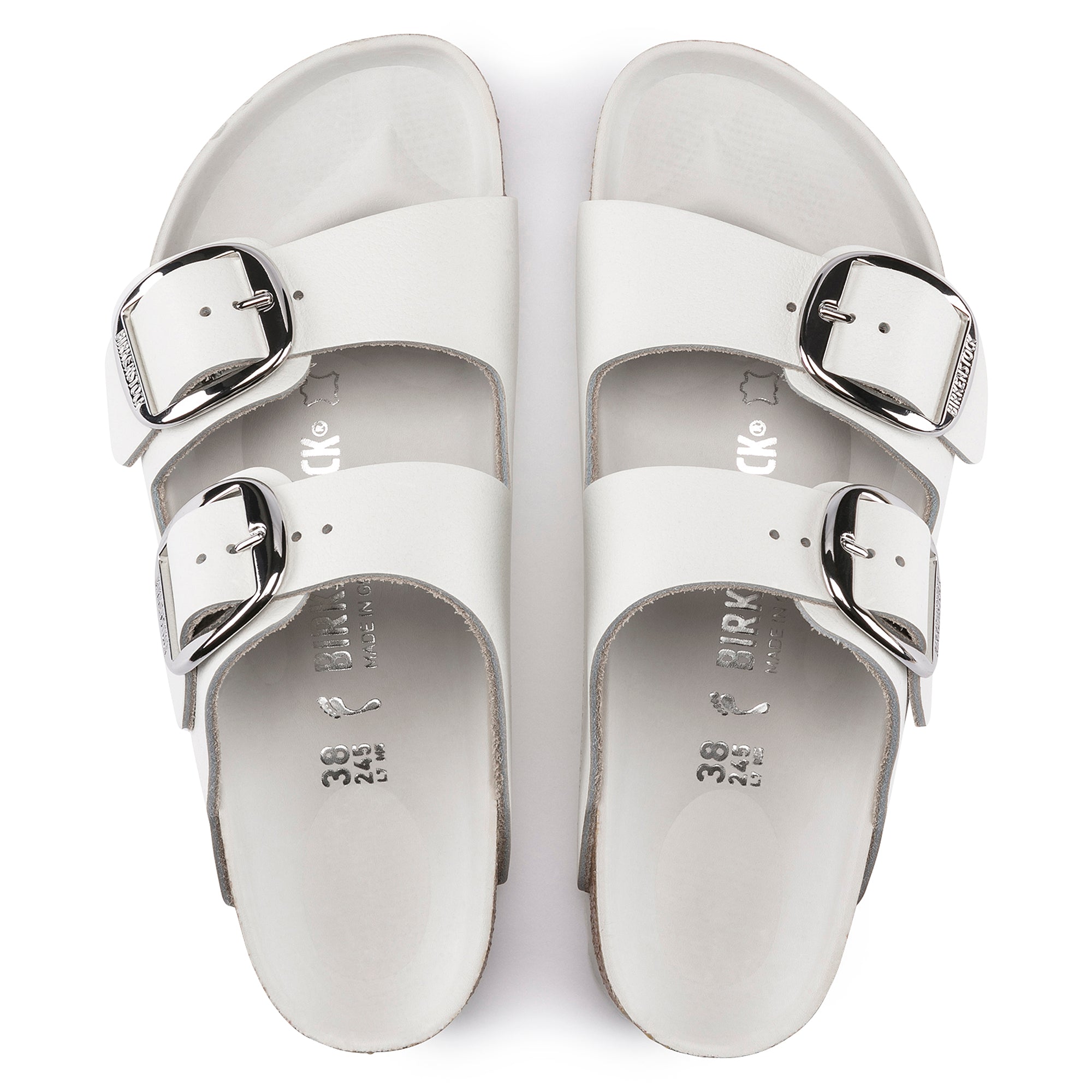 Birkenstock Arizona Big Buckle Sandals - Oiled Leather White Comfort Footwear for Women & Men | Perfect for Casual Wear, Beach, and Everyday Comfort