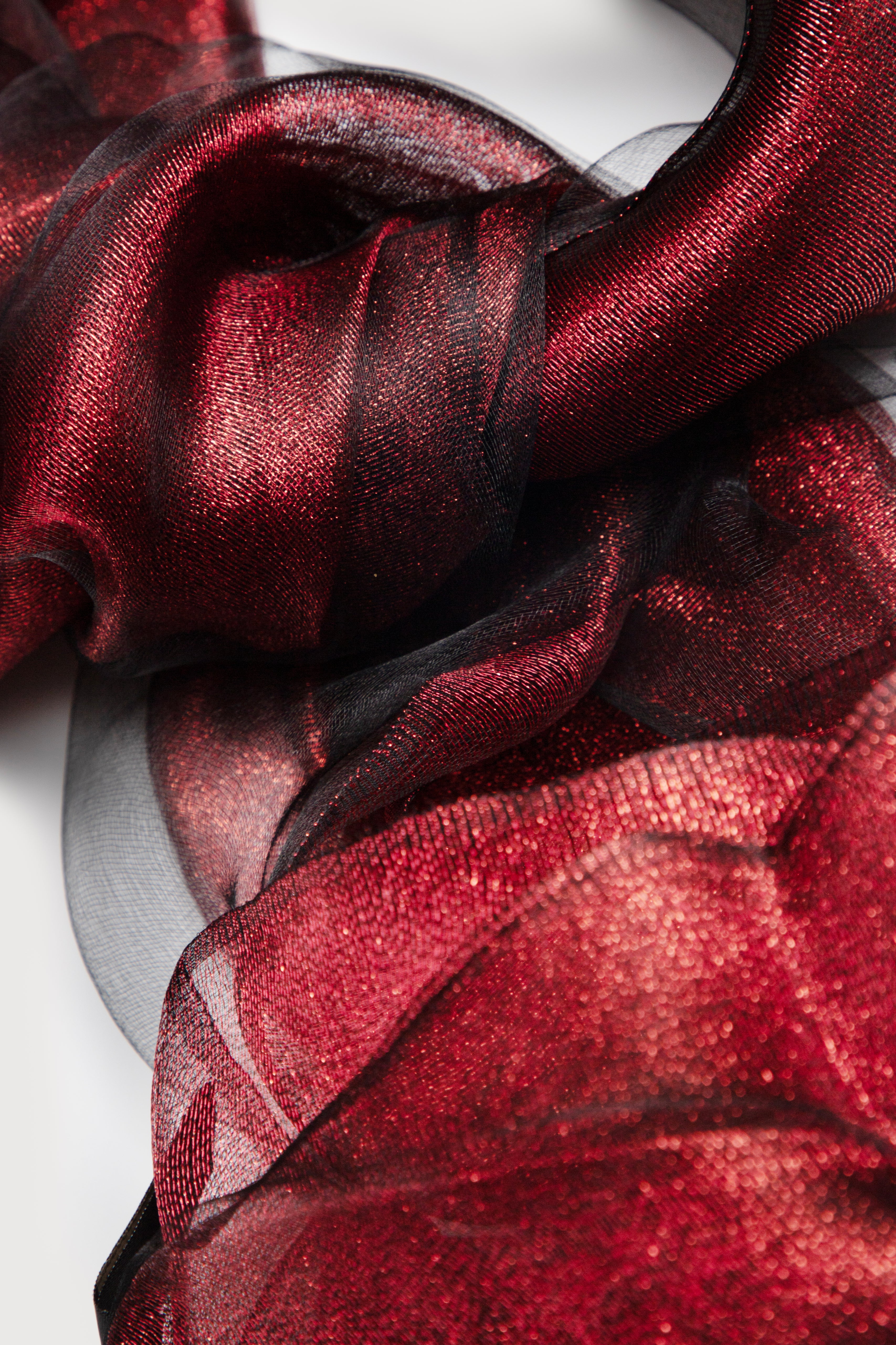 Luxury Silk Scarf for Women - Elegant Glimmer & Shine - Perfect for Parties, Weddings & Special Occasions