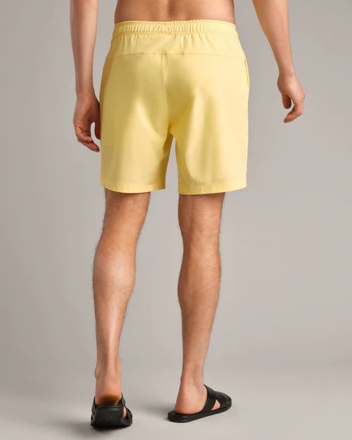 Rhone Men's 7.5 Inch Quick-Dry Swim Trunks - Yellow Dawn | Comfortable Beach Shorts for Swimming, Surfing & Vacation | Perfect for Pool, Beach & Water Sports