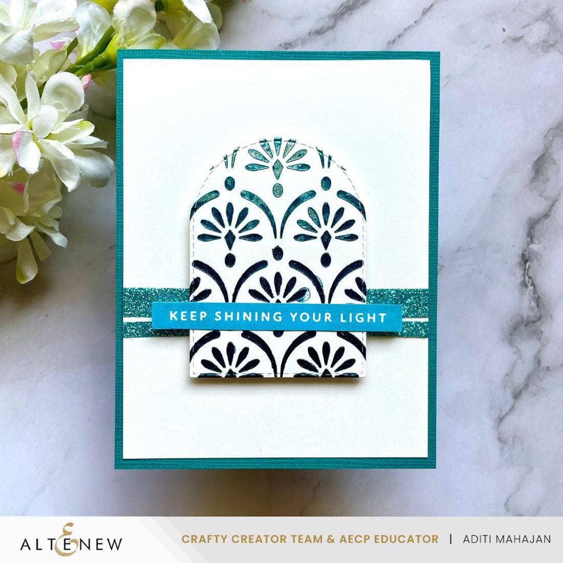 Cascading Elegance Stencil - DIY Home Decor, Wall Art, and Craft Projects - Perfect for Wedding, Nursery, and Scrapbooking Designs