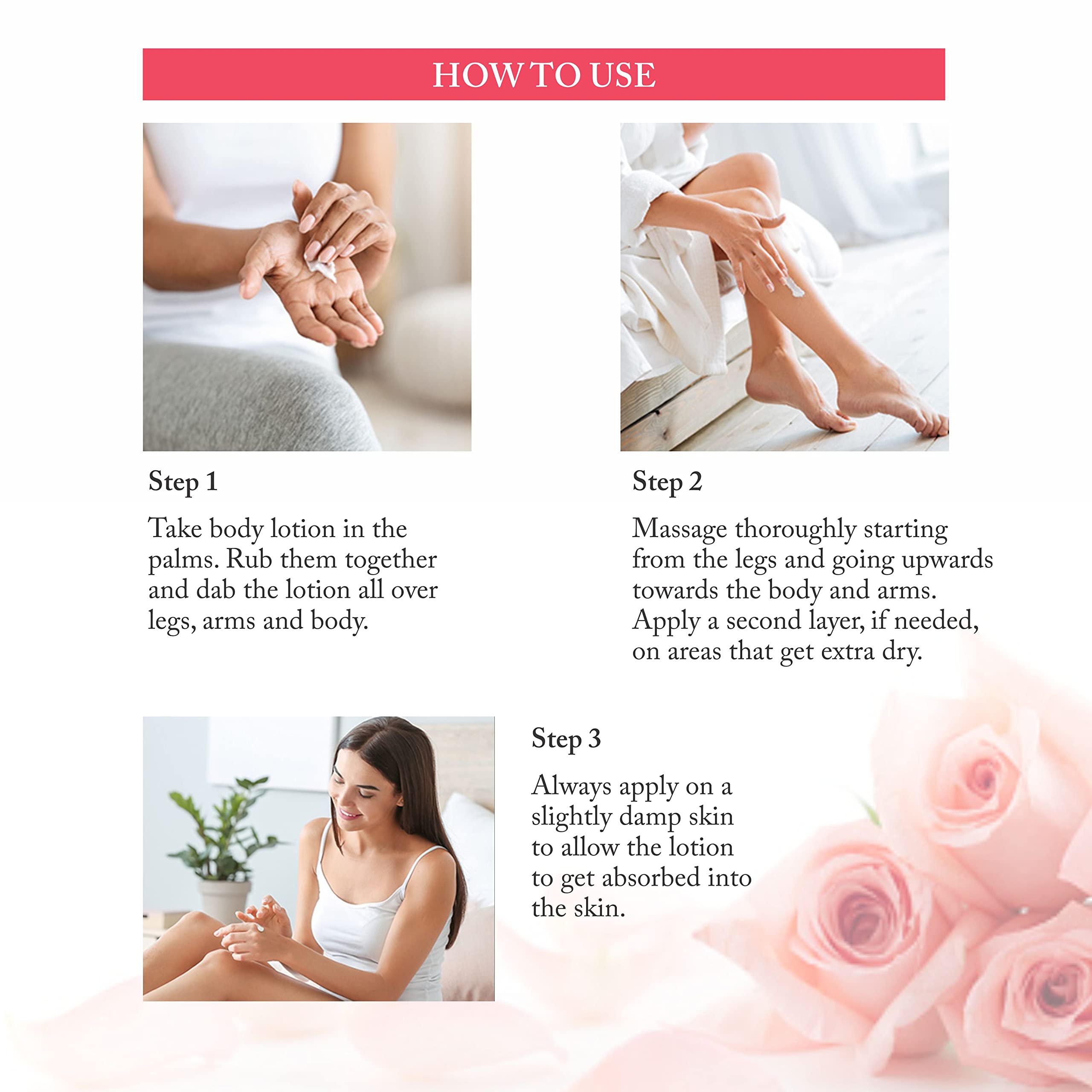 Lovelook Himalayan Rose Body Lotion for Toning, Hydration & Dull Skin - 200ml | Natural Moisturizer for Dry Skin, Daily Body Care & Spa Treatment at Home