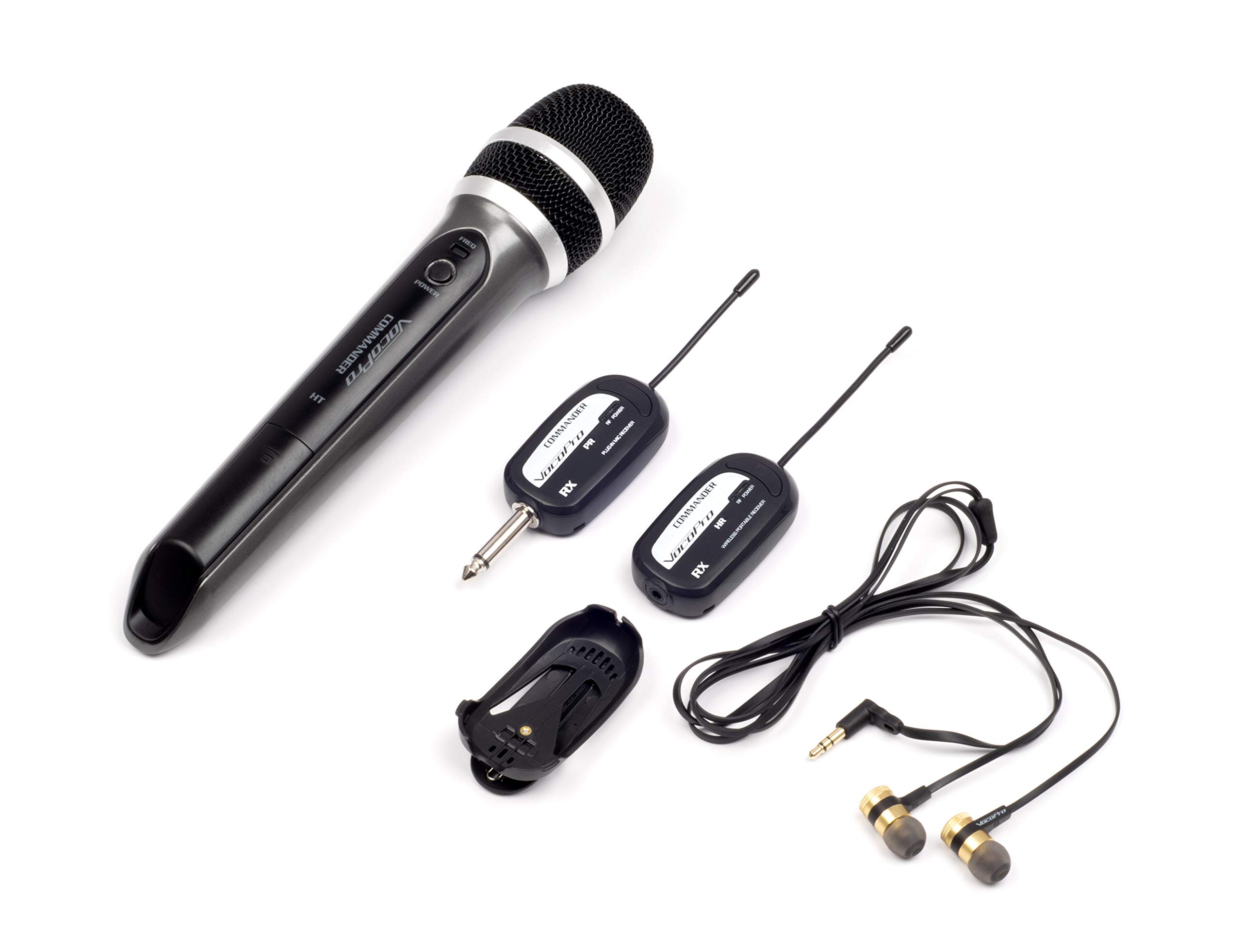 VocoPro SingAndHear-Solo Wireless Microphone System with In-Ear Monitor - Professional All-in-One Karaoke & Performance Solution for Singers, Musicians and Live Performances