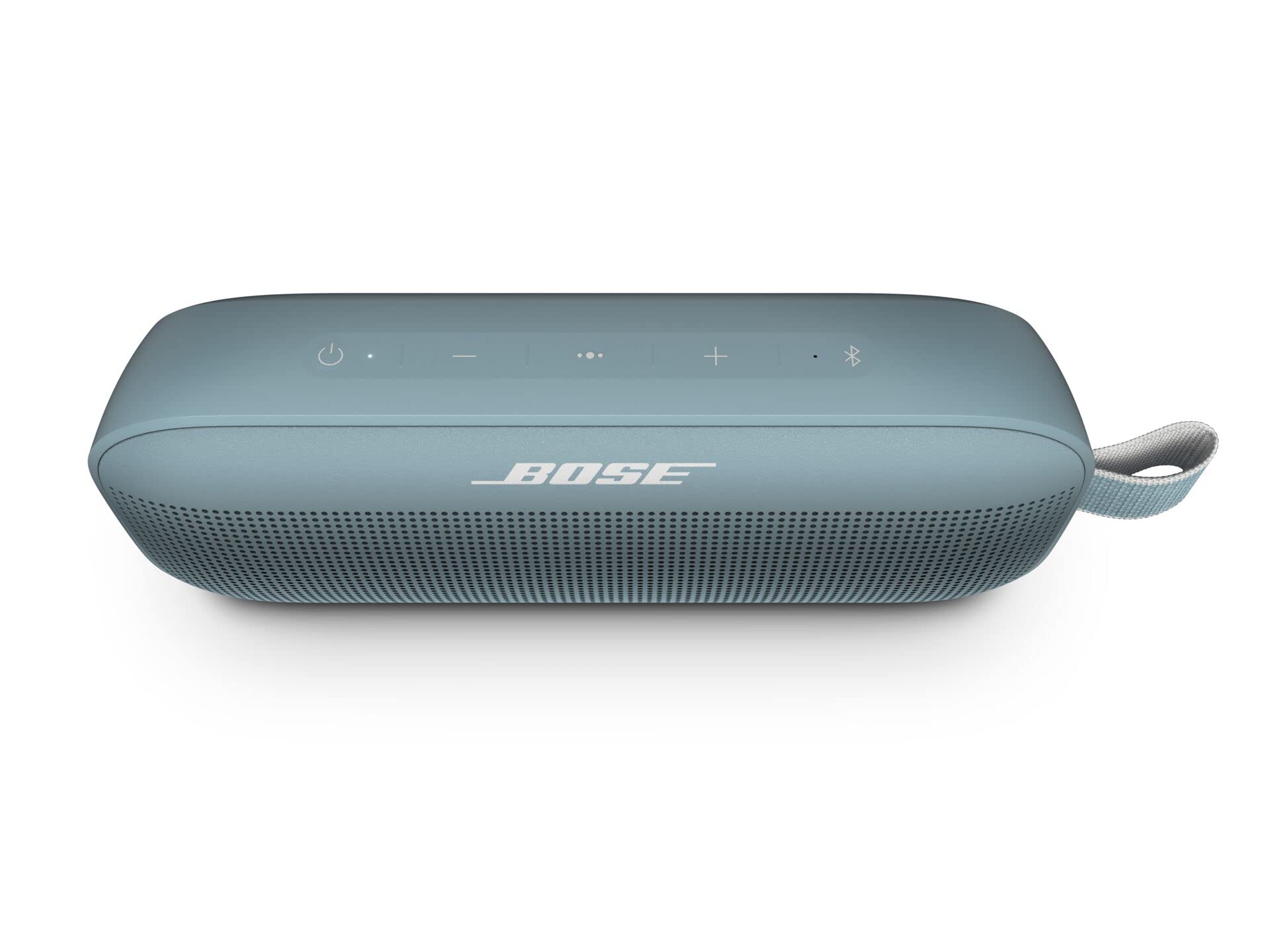 Bose SoundLink Flex Bluetooth Speaker - Portable Wireless Waterproof Speaker with Built-in Mic for Travel, Outdoor, Pool & Beach - Stone Blue | Perfect for Camping, Hiking, Beach Parties & Home Use